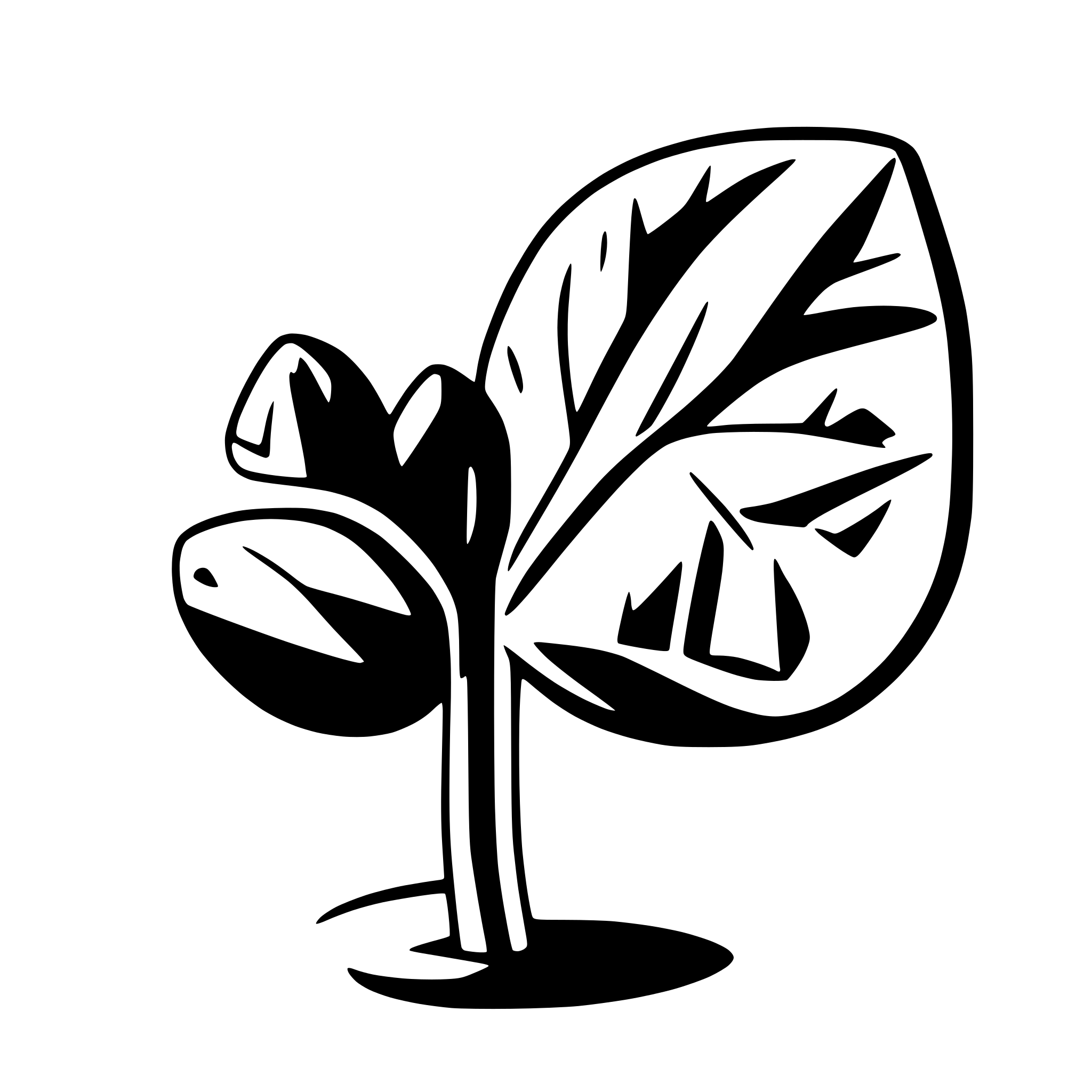 AI-generated SVG of a chestnut with leave
