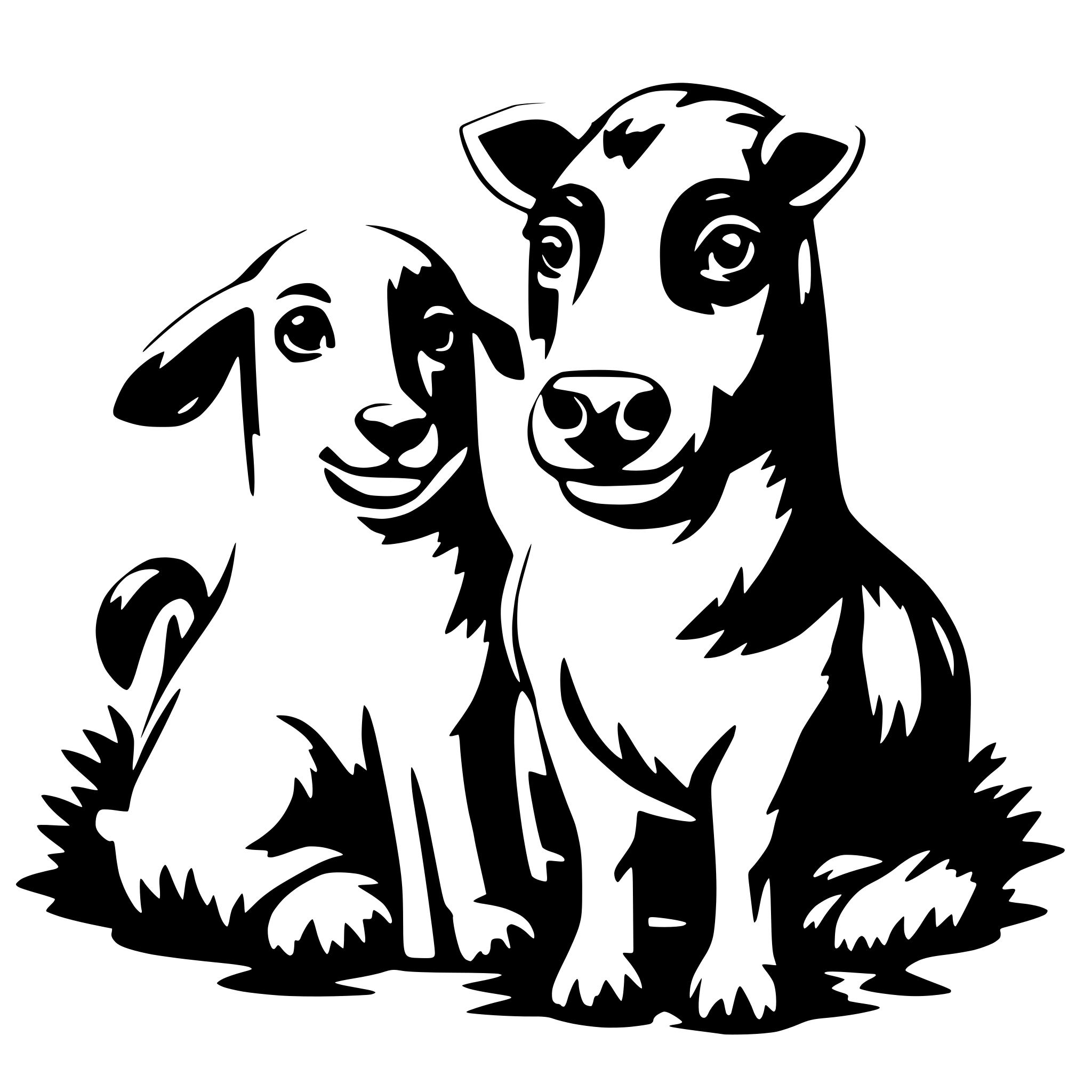AI-generated SVG of a domestic animals