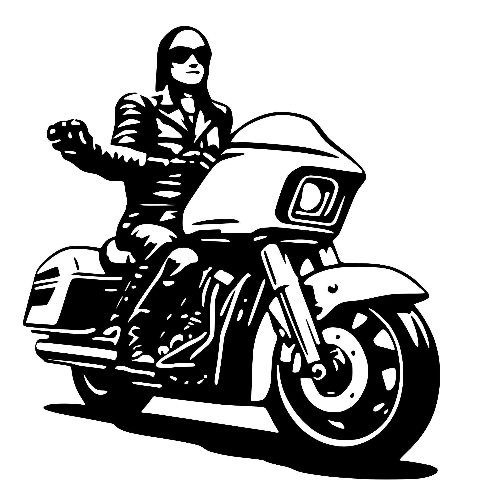 AI-generated SVG of a harley davidson road glide