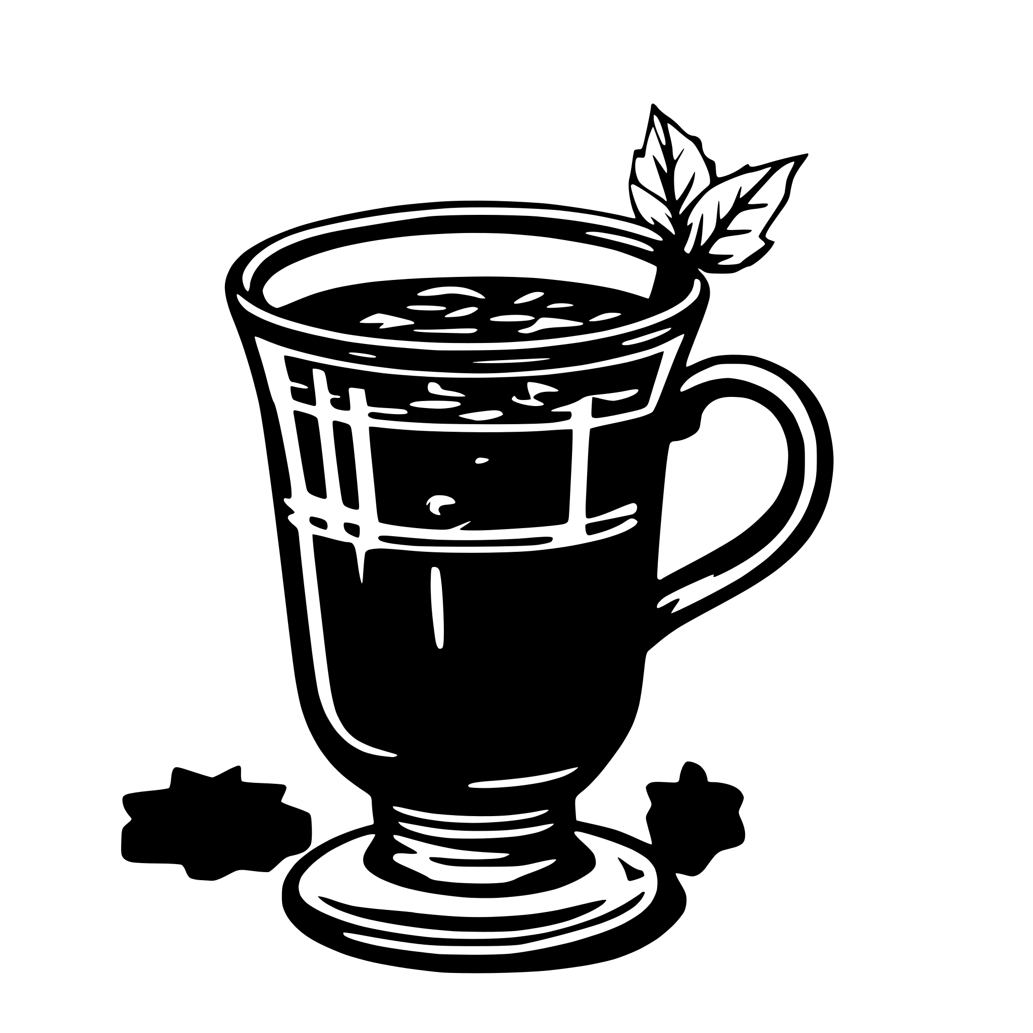 AI-generated SVG of 'mulled wine cup'