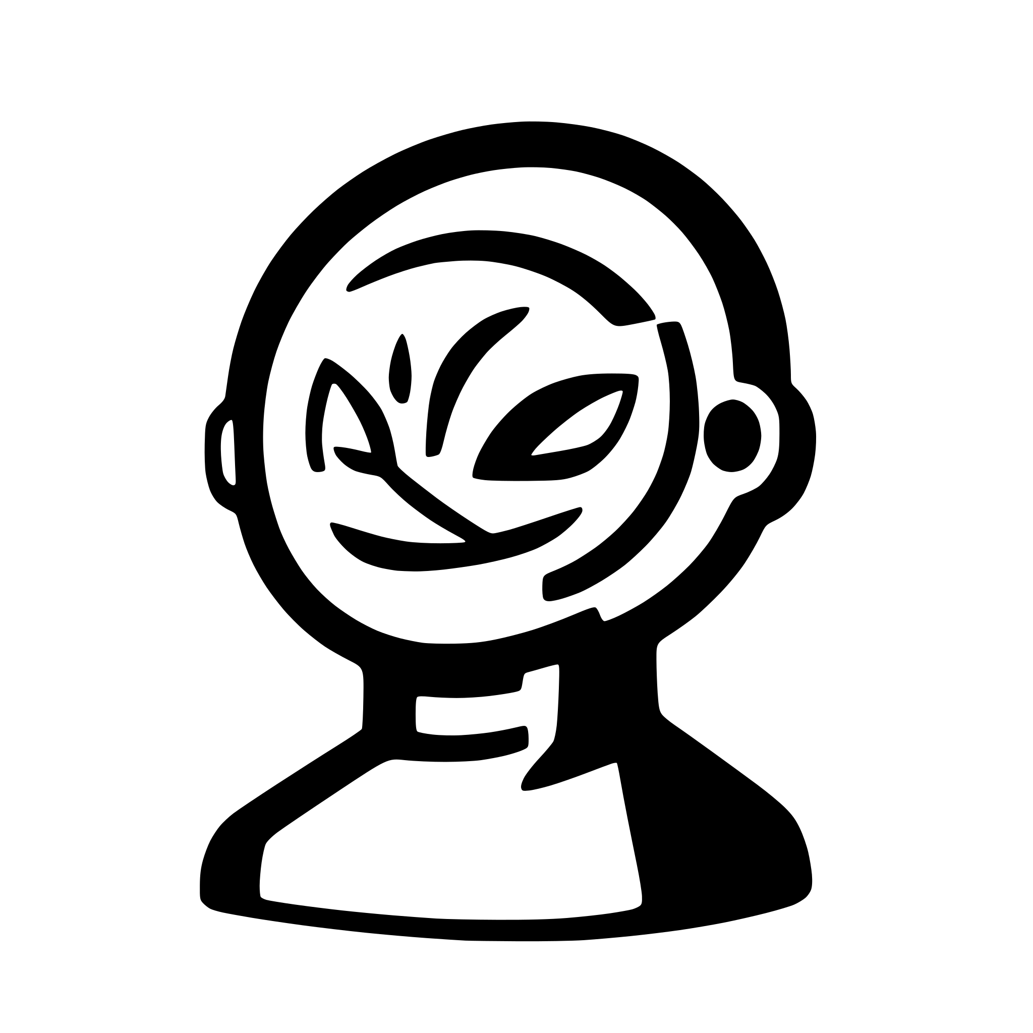 AI-generated SVG of a an icon for an ai named orlog.flat abstract style