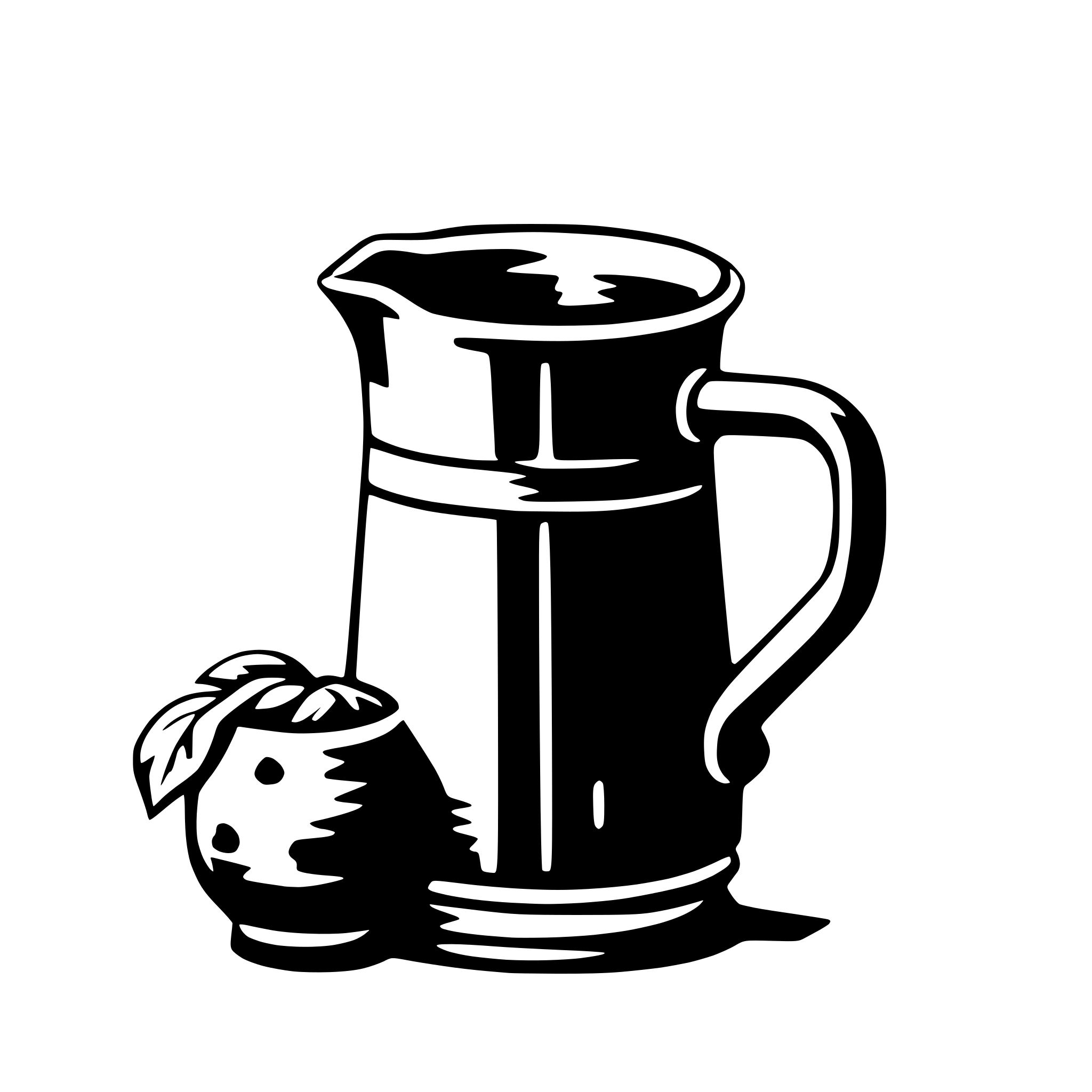 AI-generated SVG of a pitcher