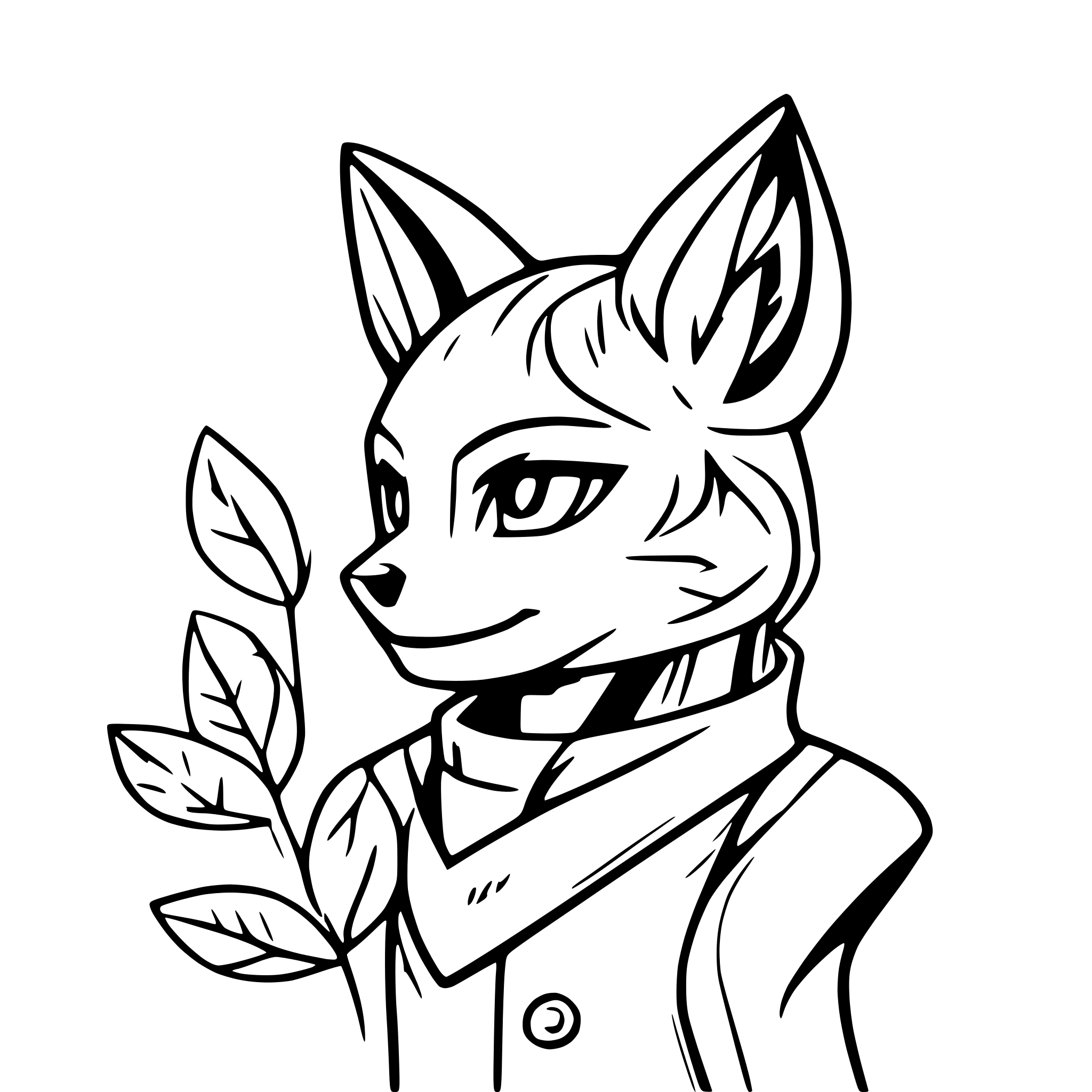 AI-generated SVG of 'tattoo studio sly fox'