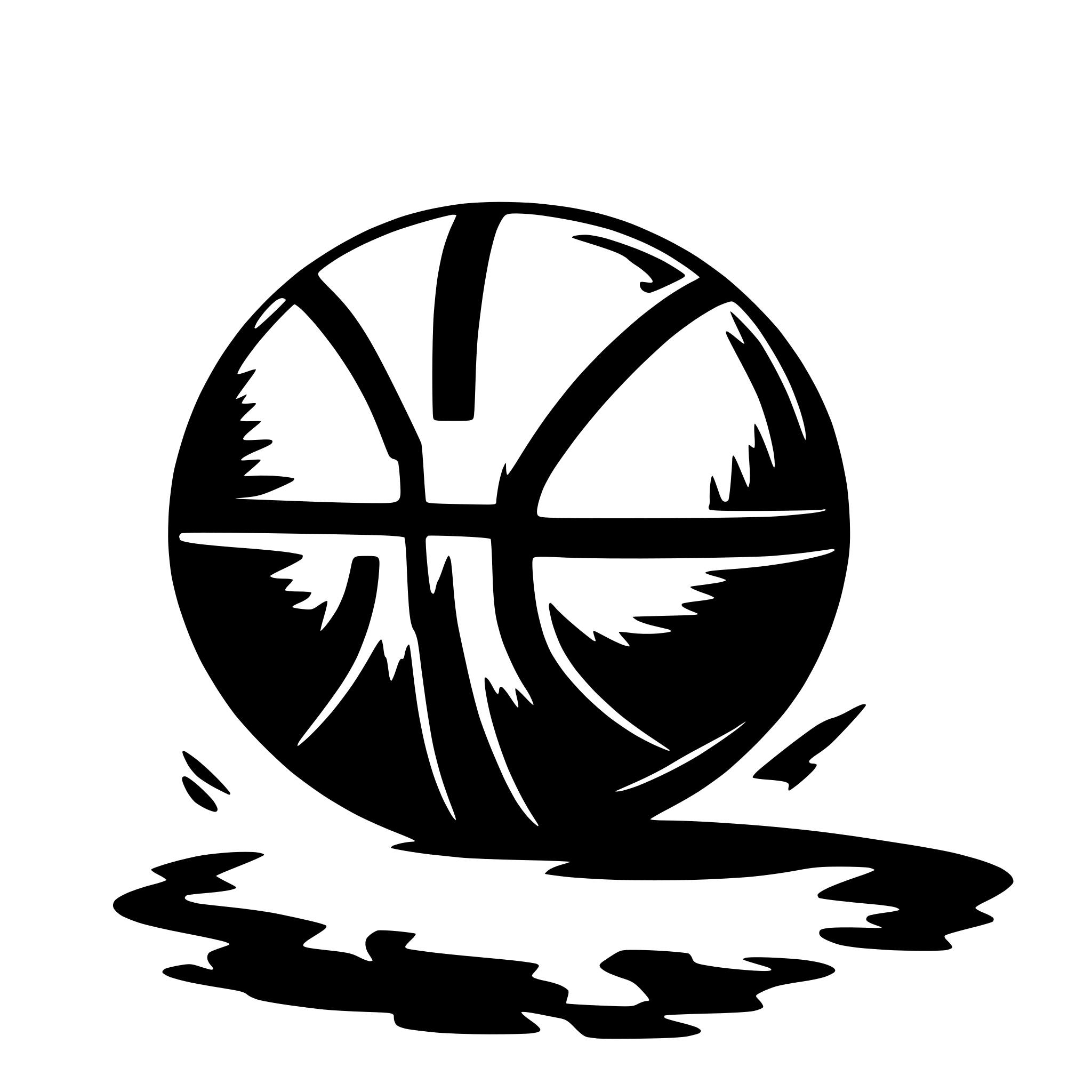 AI-generated SVG of a basketball