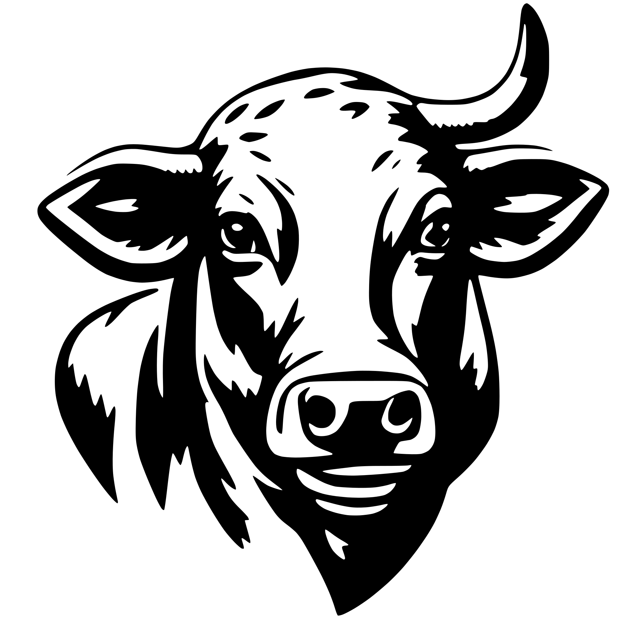 AI-generated SVG of 'bull'