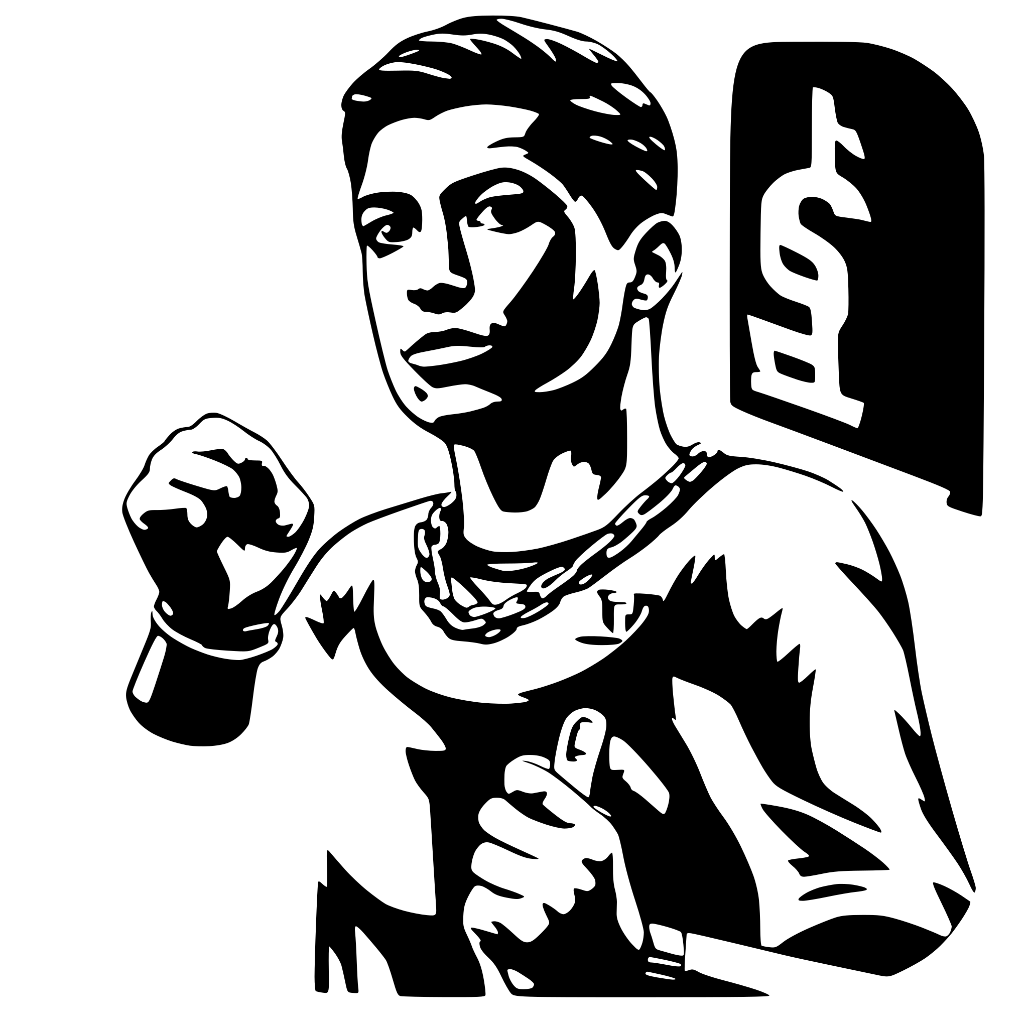 AI-generated SVG of 'i want ishowspeeds ronaldo chain'