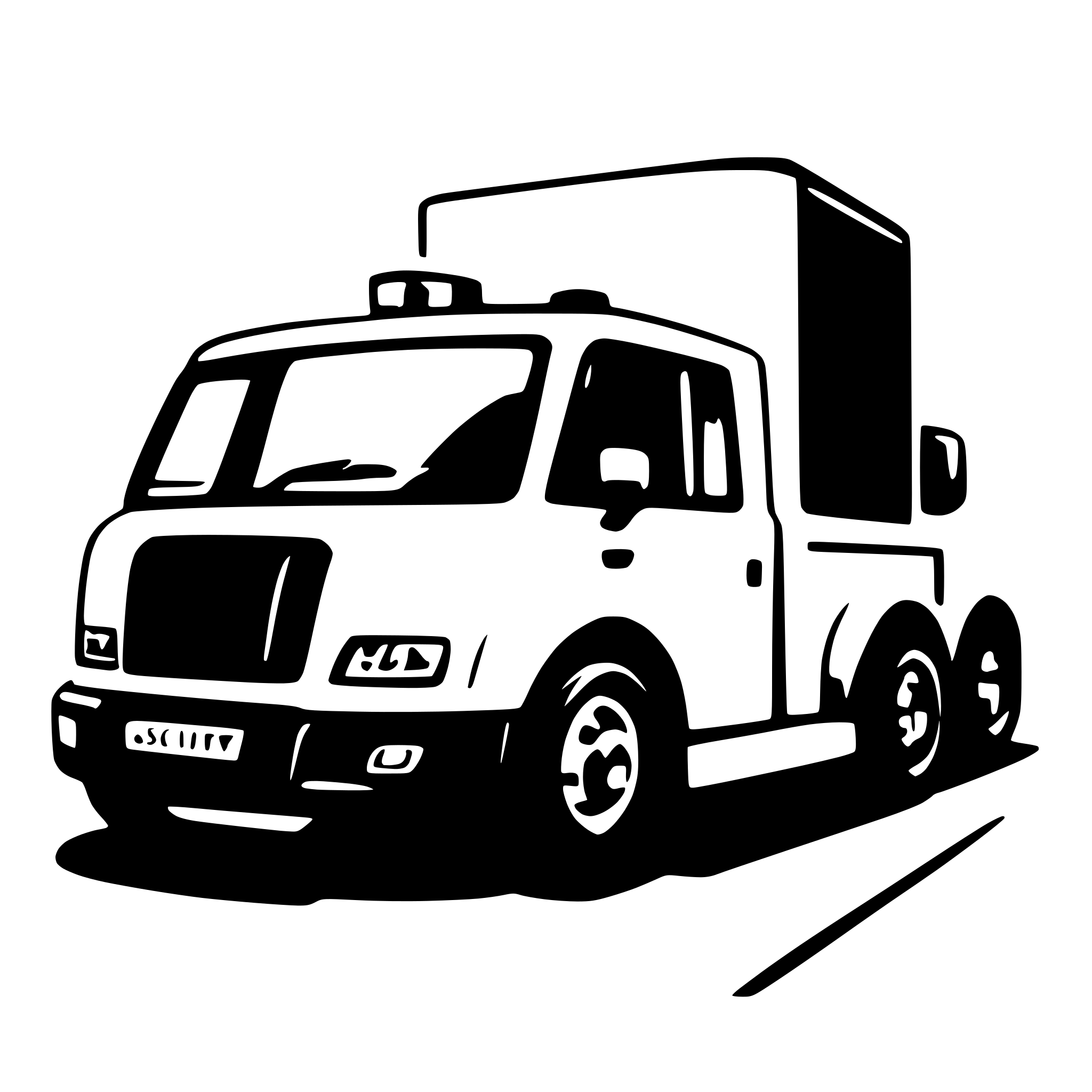 AI-generated SVG of a security vehicle HGV