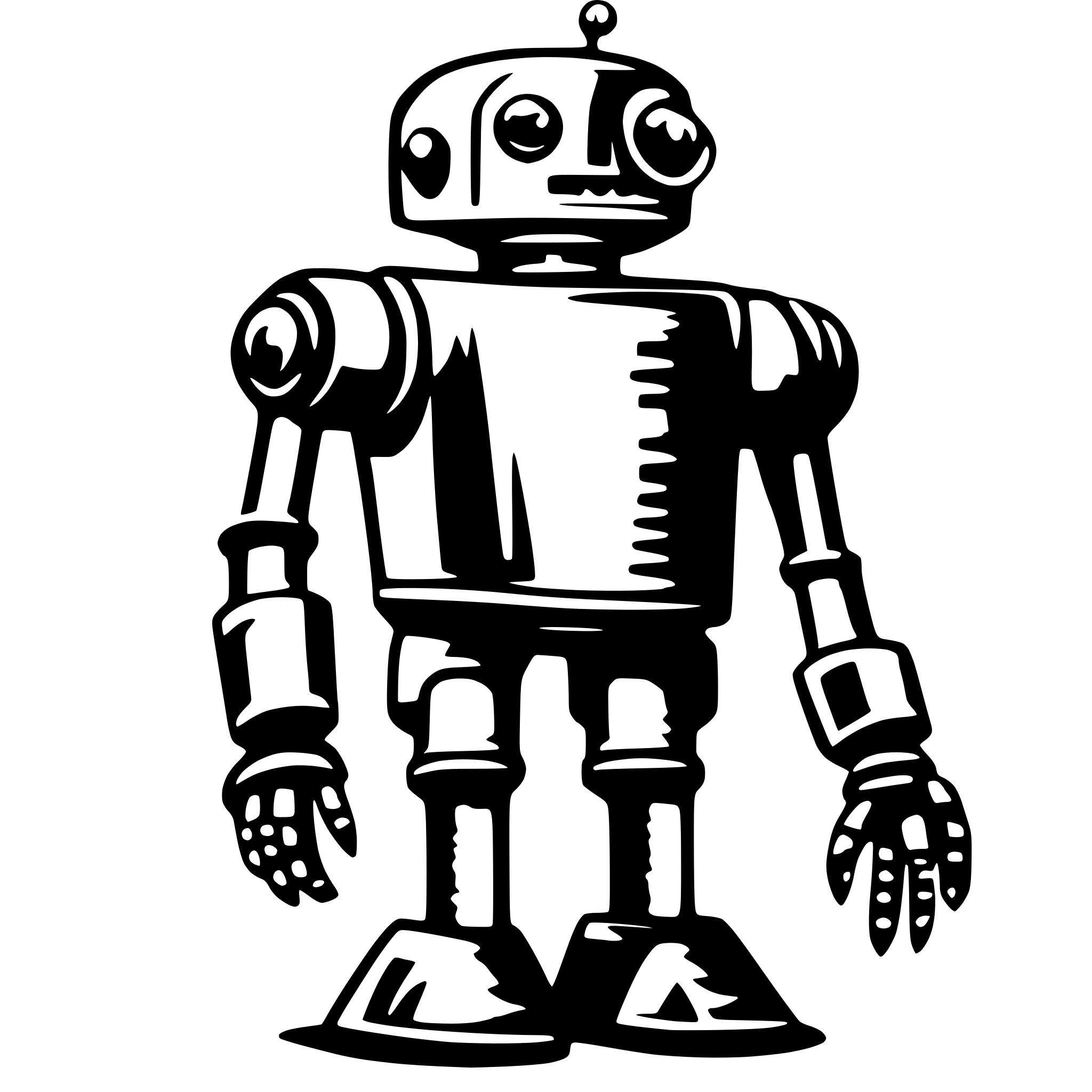 AI-generated SVG of a robot