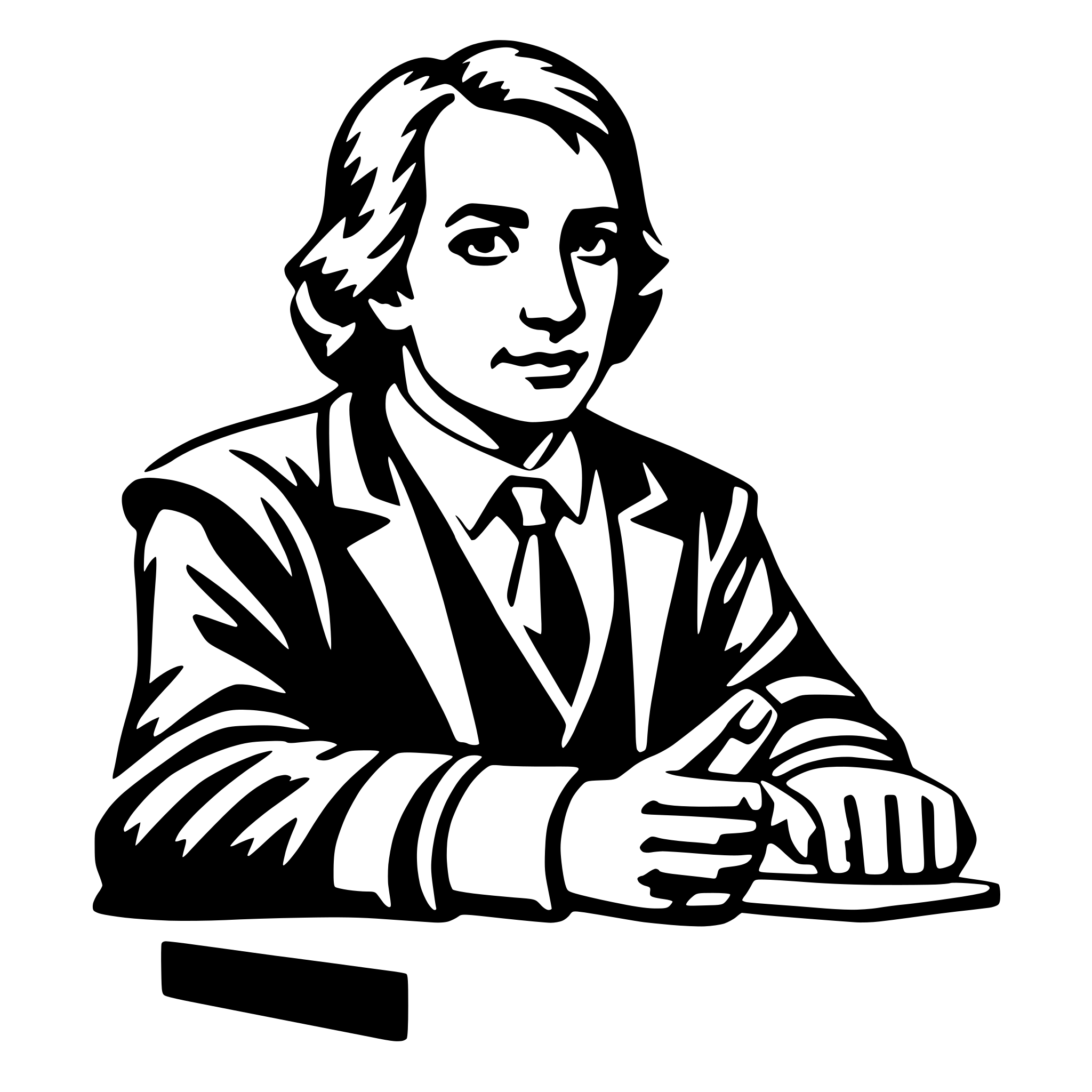 AI-generated SVG of 'judge'