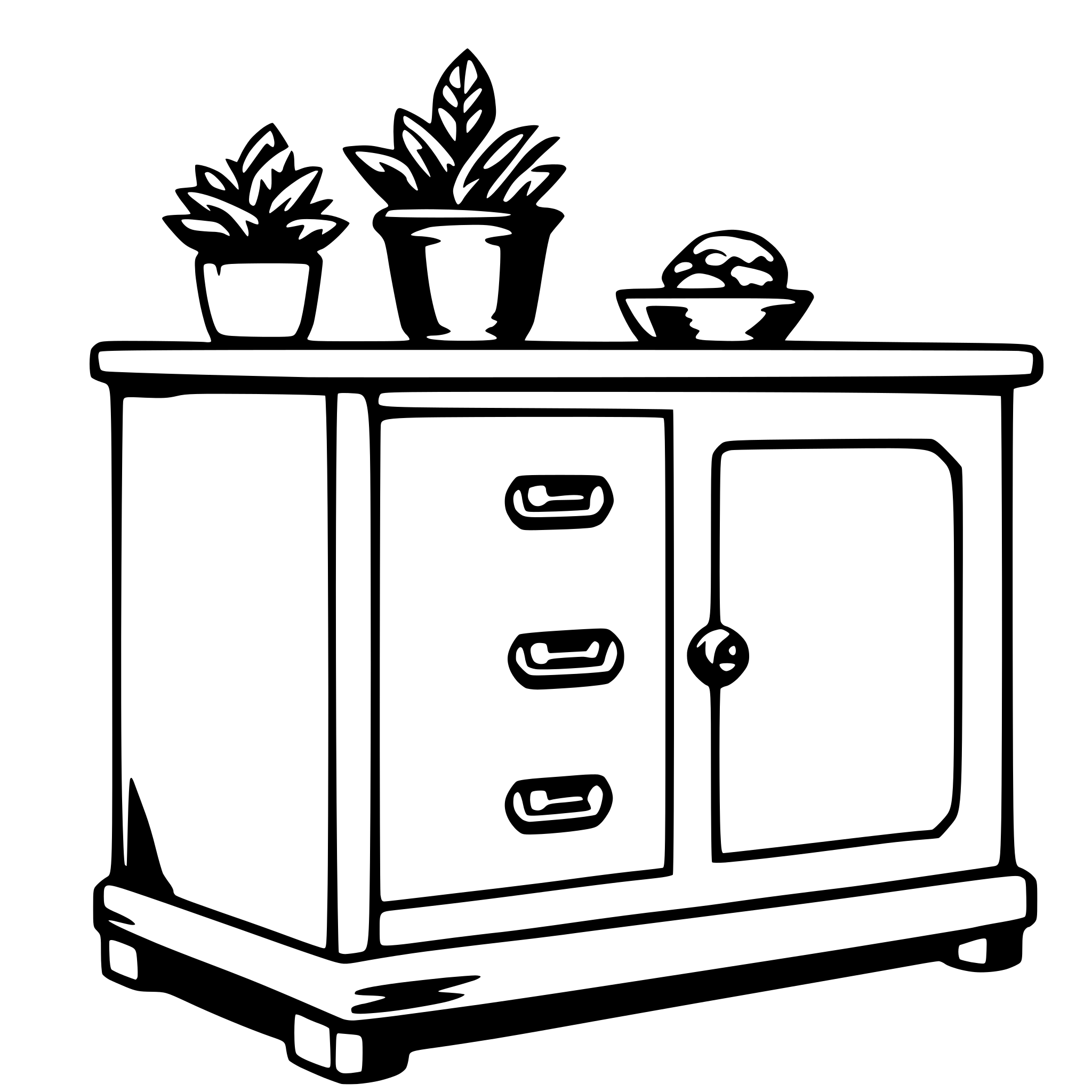 AI-generated SVG of a cabinet
