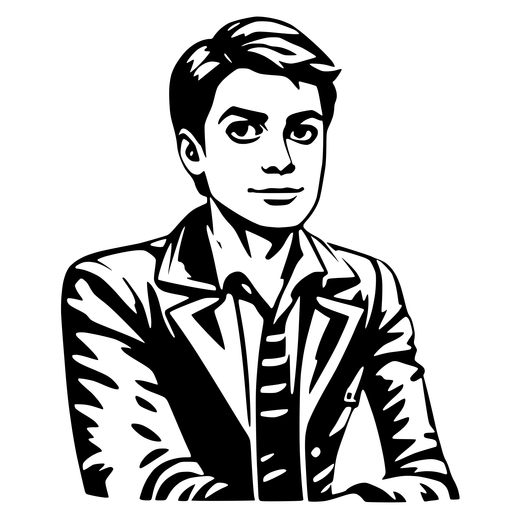 AI-generated SVG of 'peter parker'