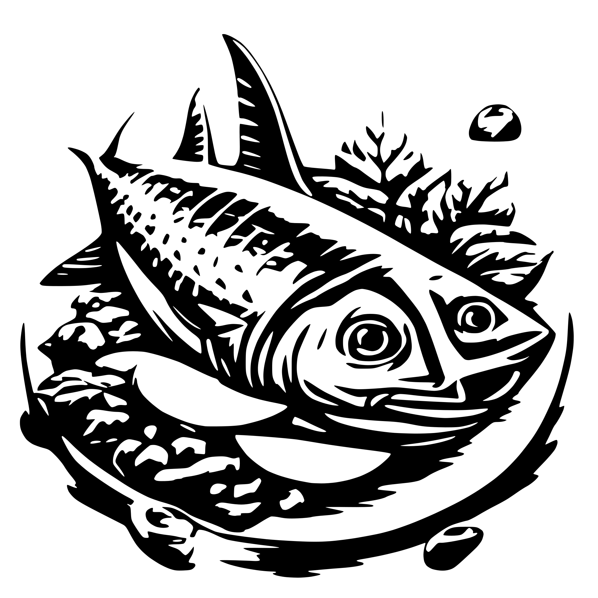 AI-generated SVG of a tuna
