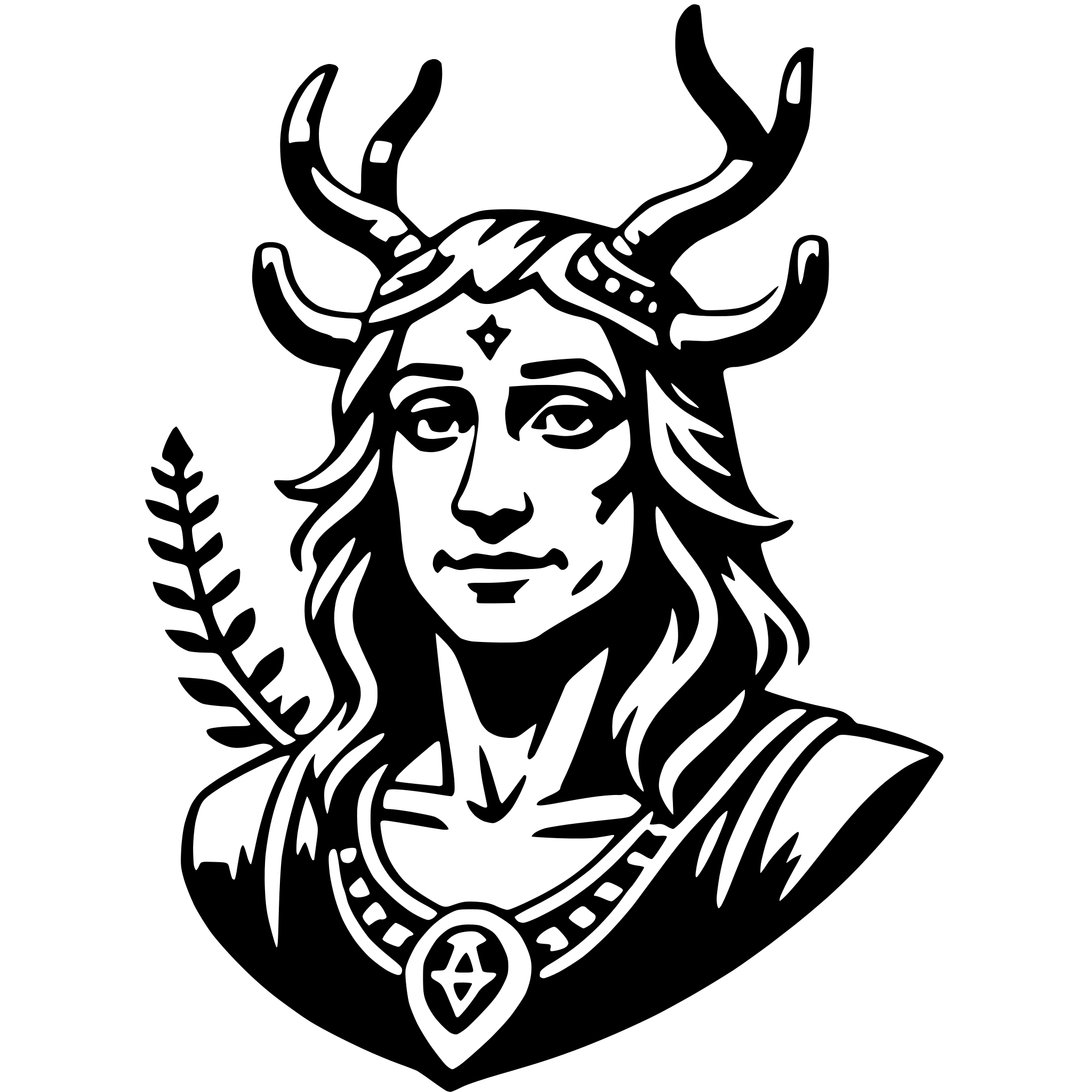 AI-generated SVG of 'cernunnos'