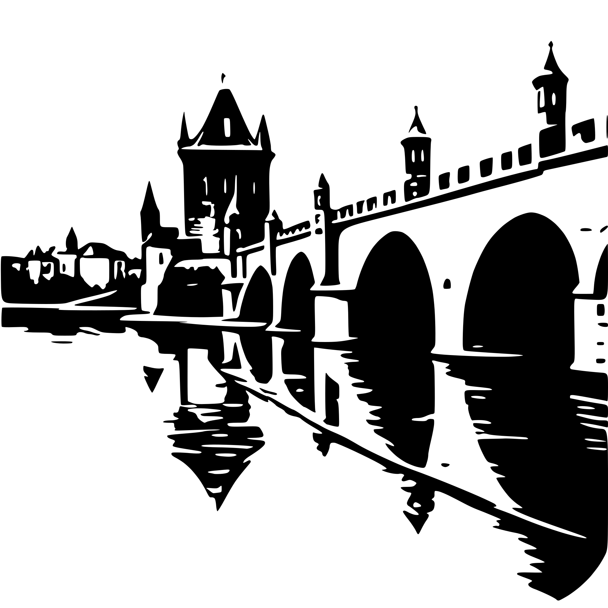 AI-generated SVG of 'charles bridge'