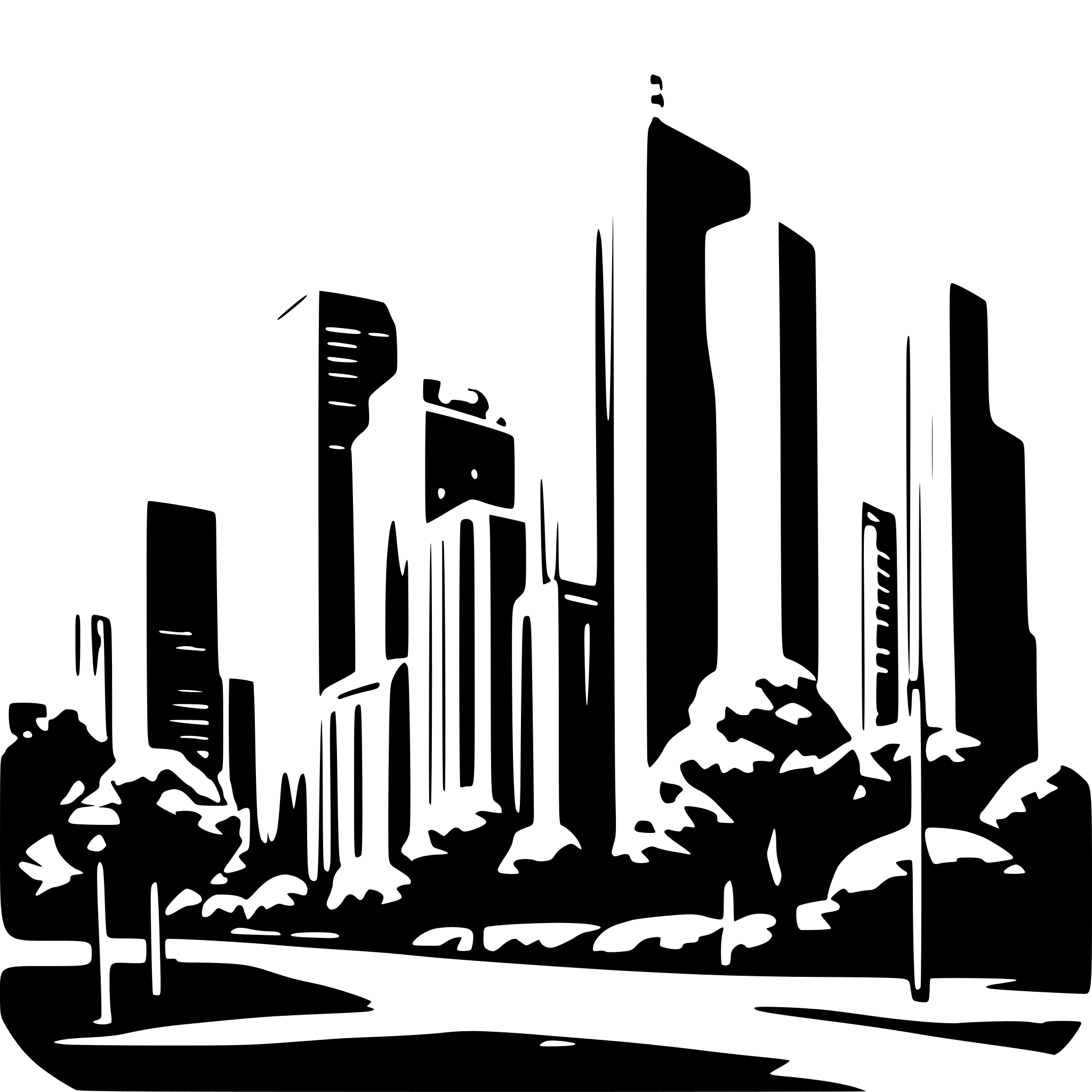AI-generated SVG of 'low building skyline'