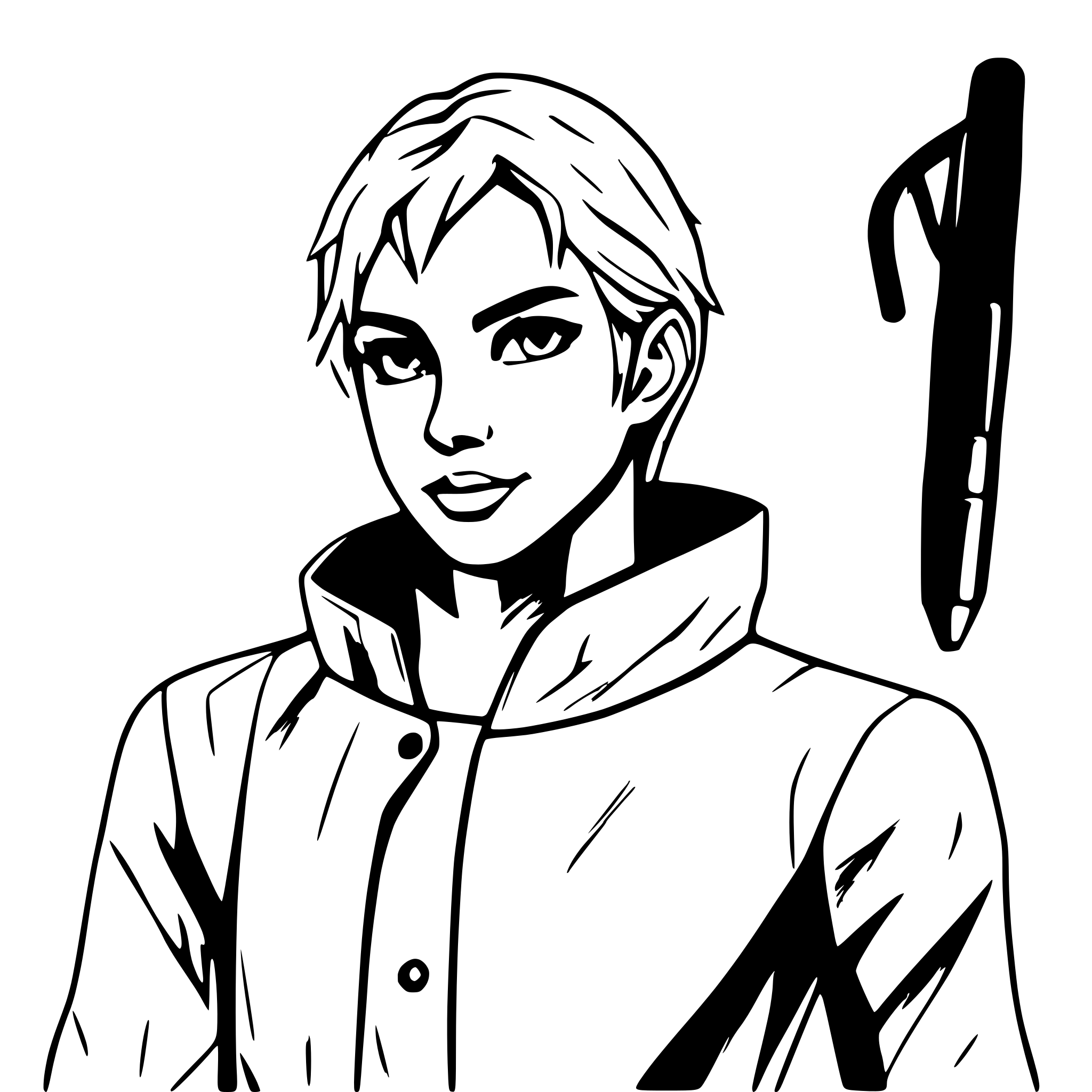 AI-generated SVG of 'aggresiv man'