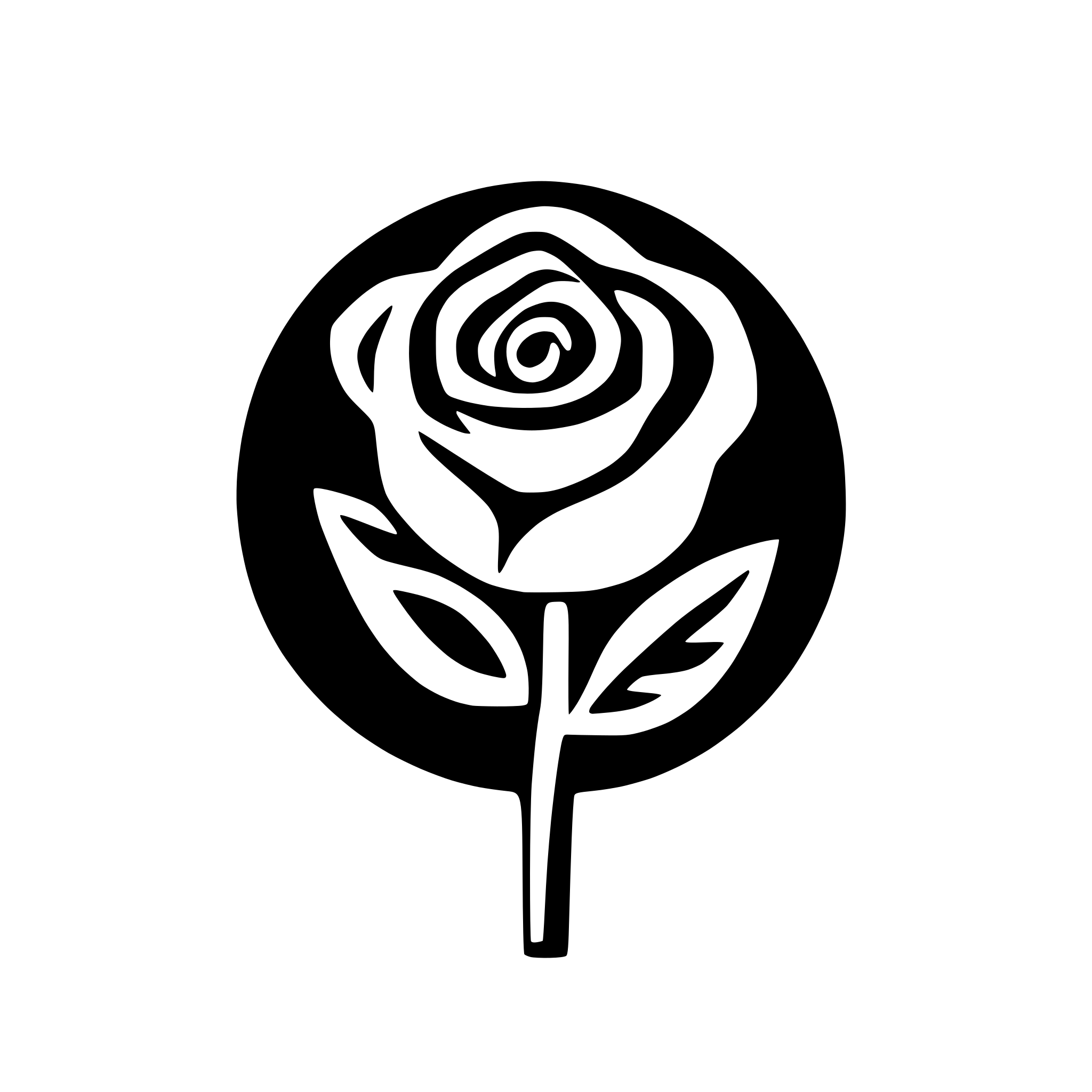 AI-generated SVG of a rose
