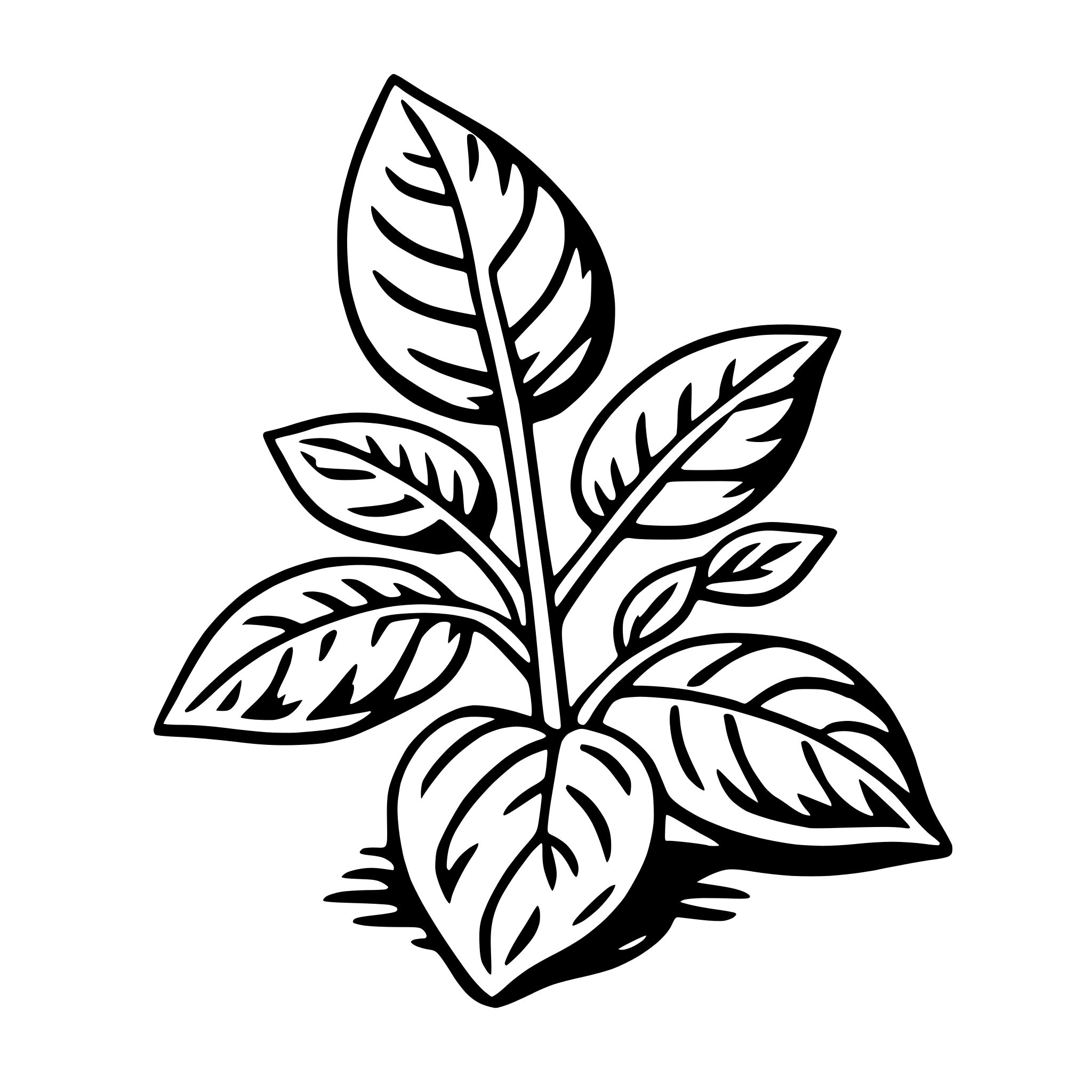 AI-generated SVG of 'basil'