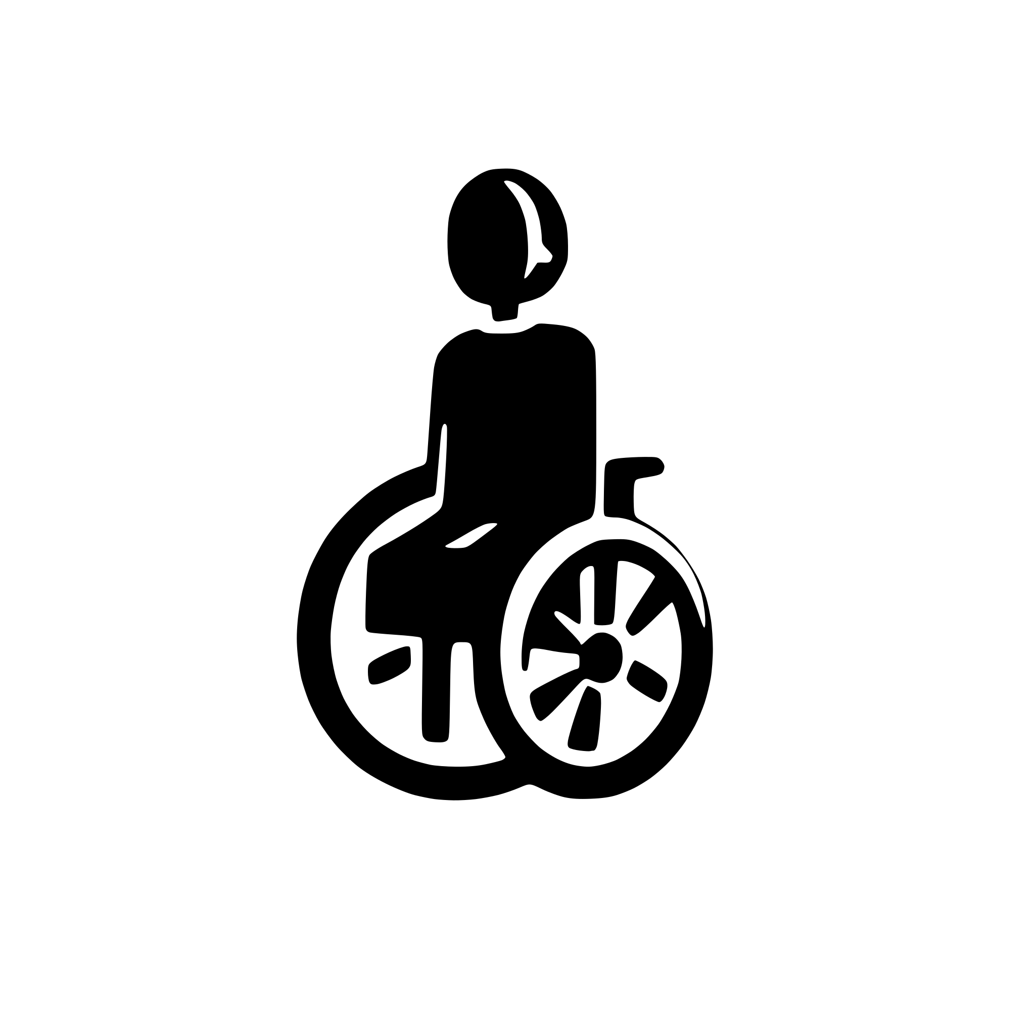 AI-generated SVG of 'Wheelchair'