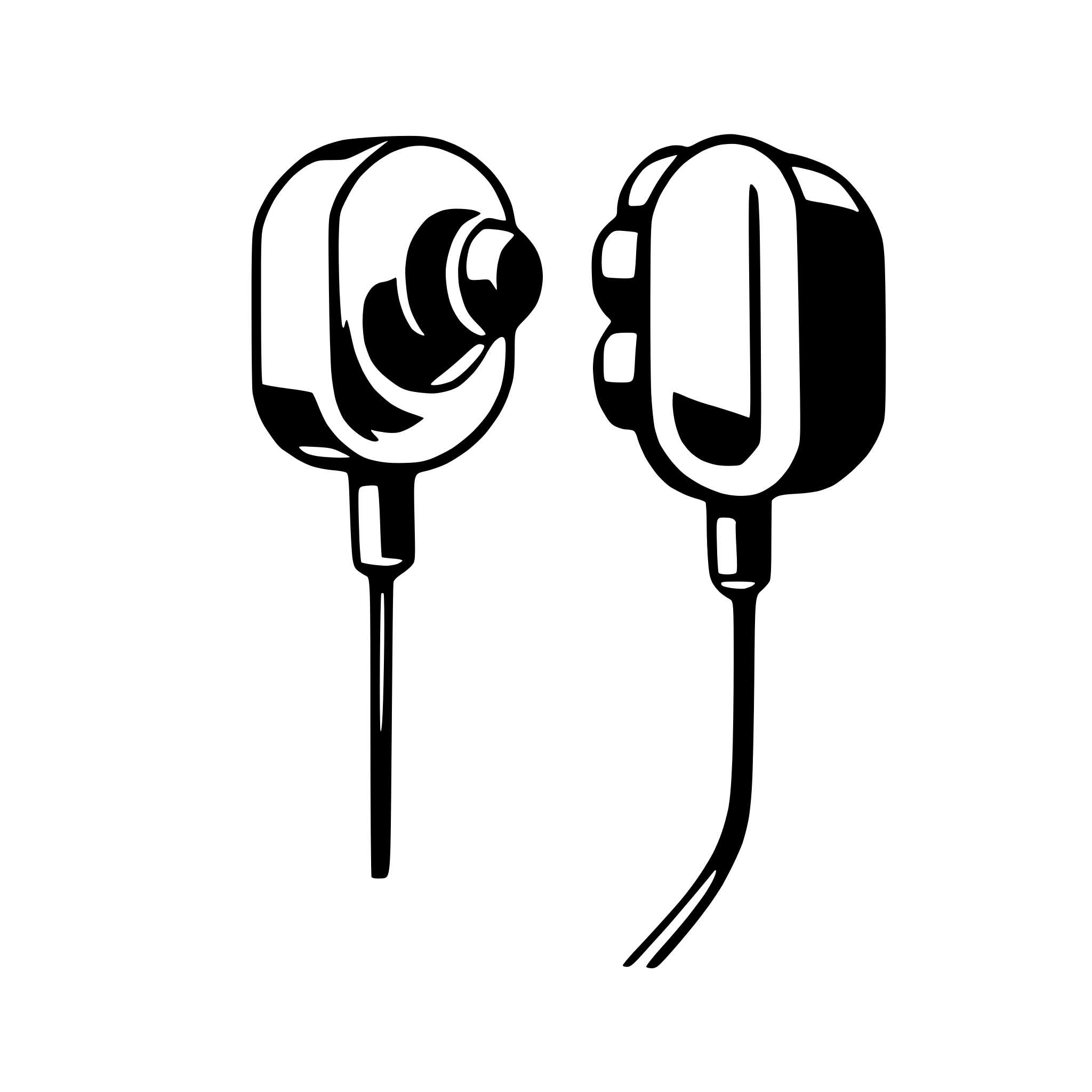AI-generated SVG of a earbuds