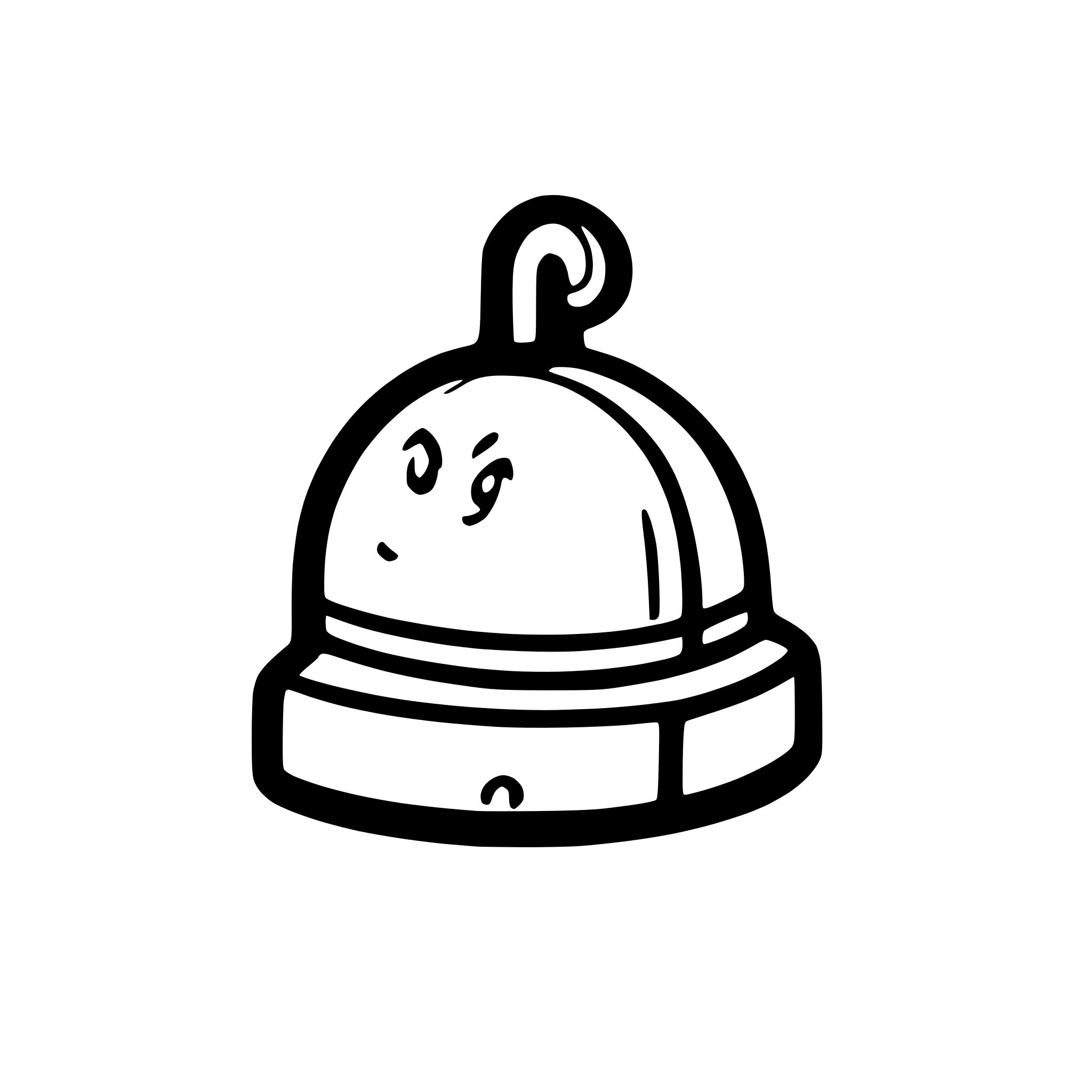 AI-generated SVG of a a simple notification bell in green with black outlines currently ringing