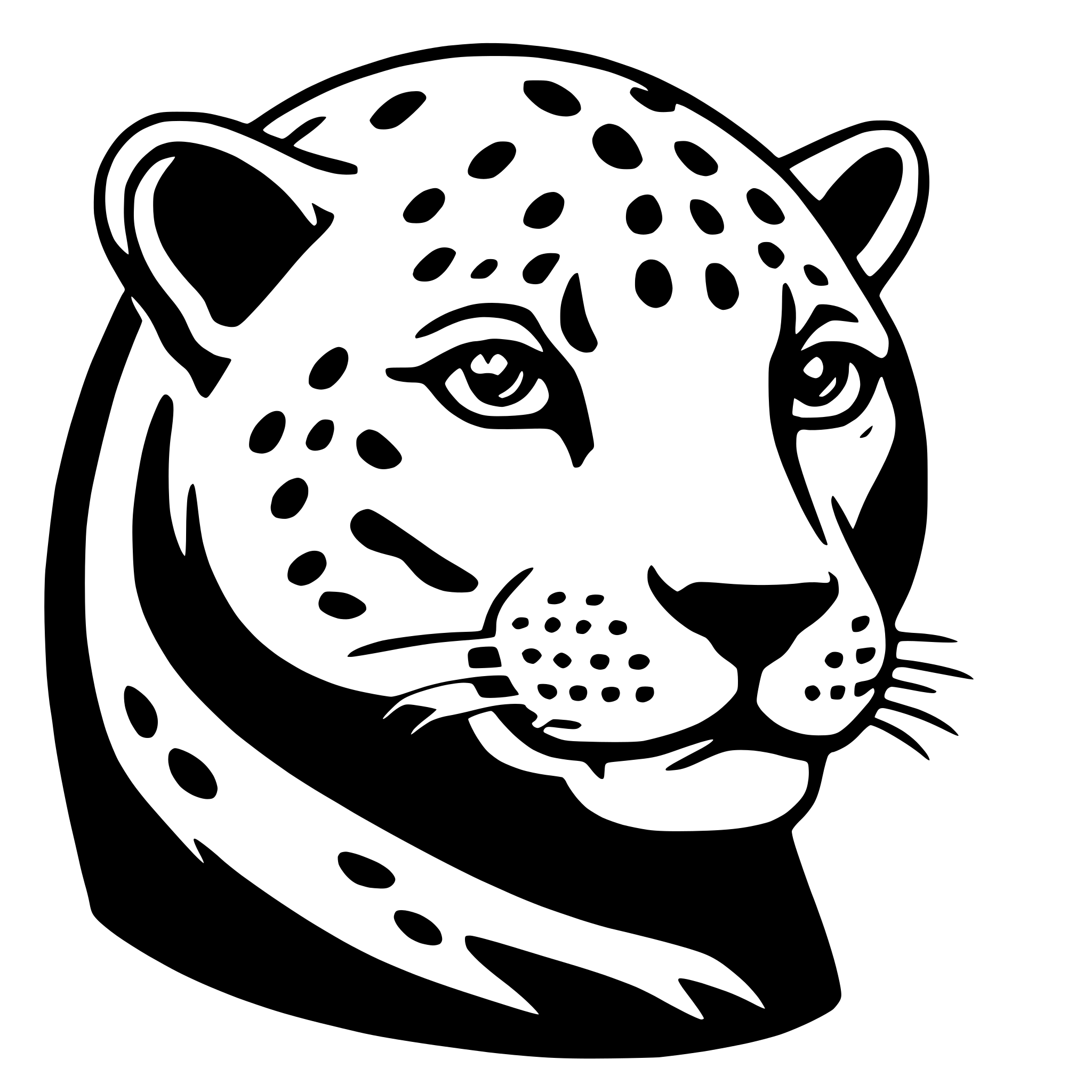 AI-generated SVG of a jaguar