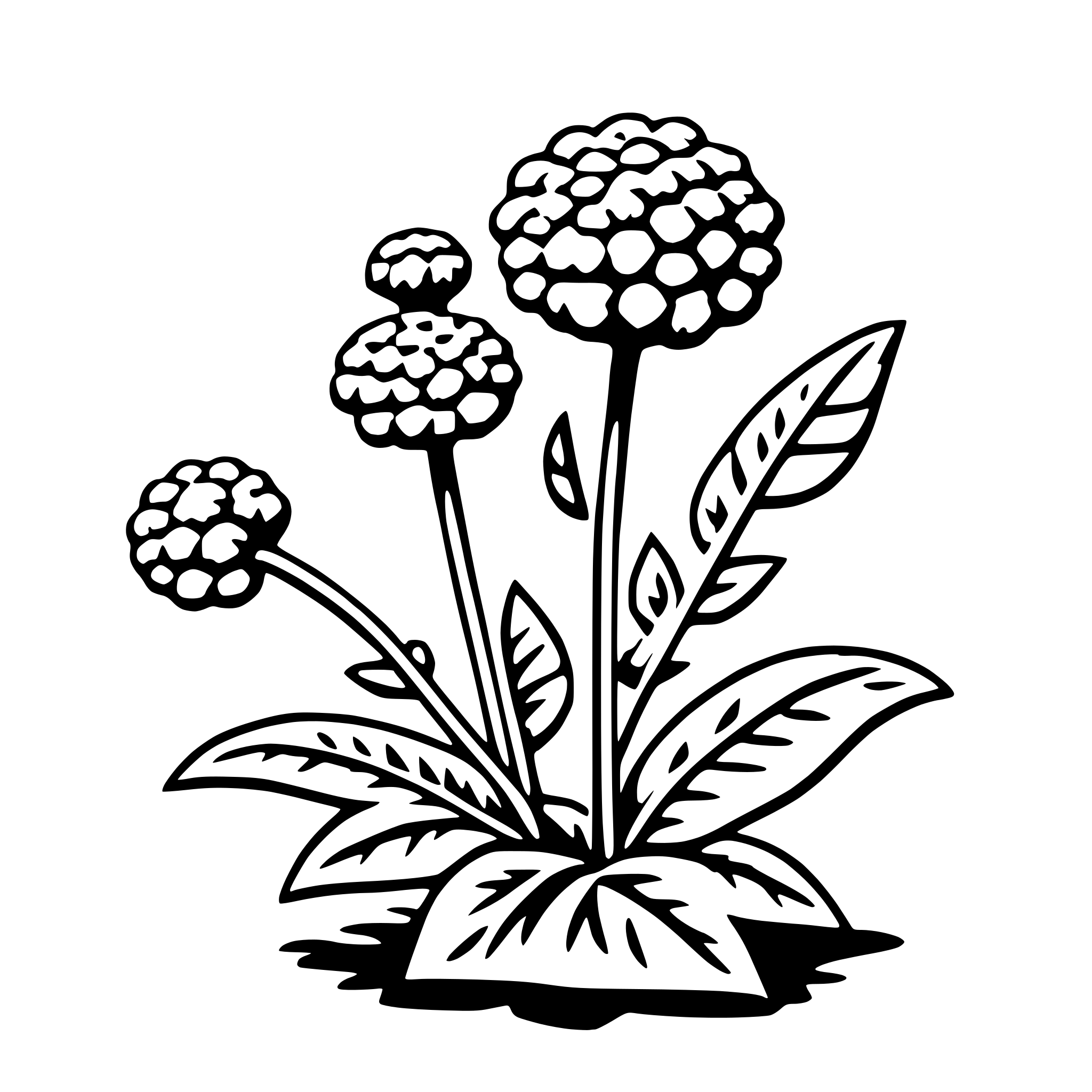 AI-generated SVG of a verbena