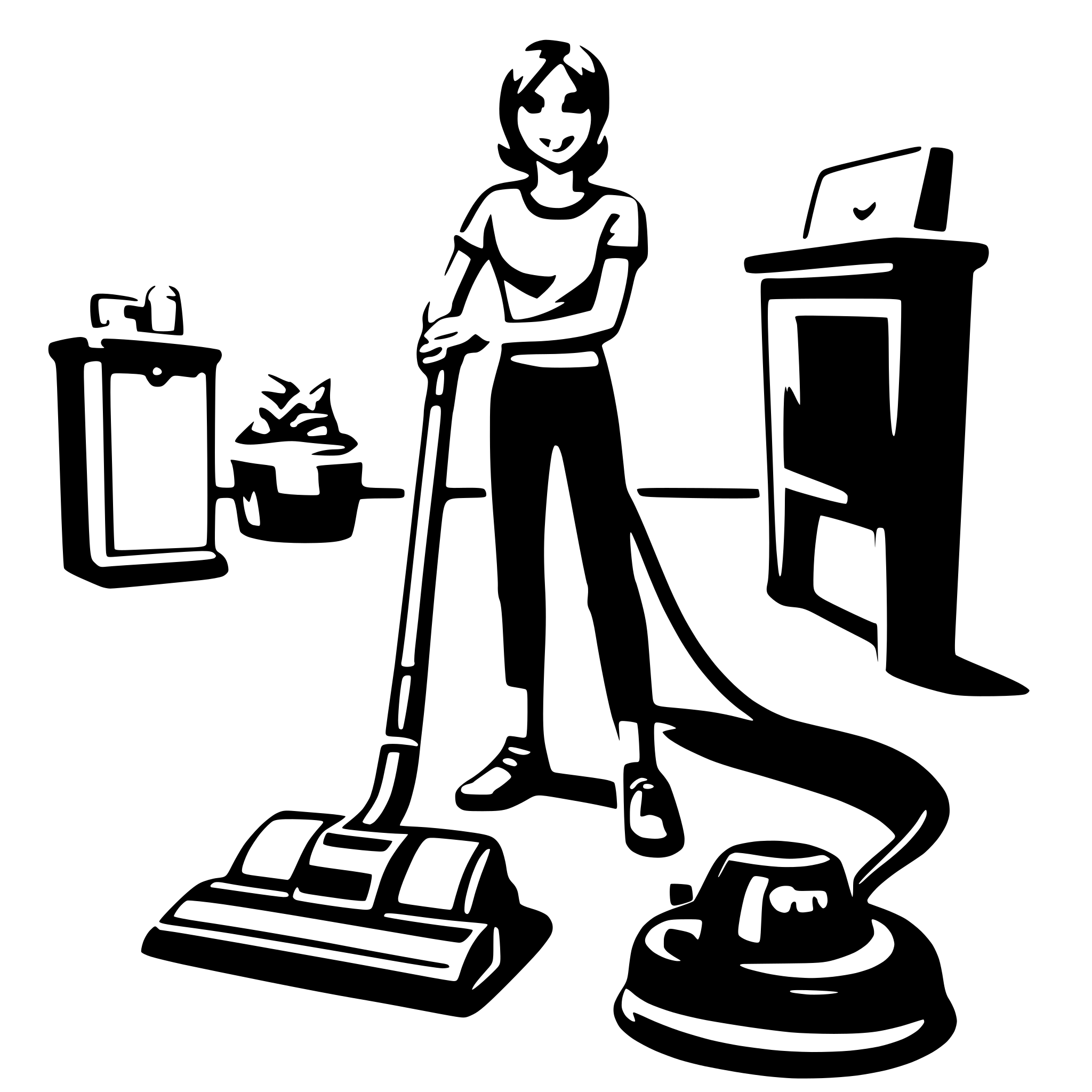 AI-generated SVG of a carpet cleaning