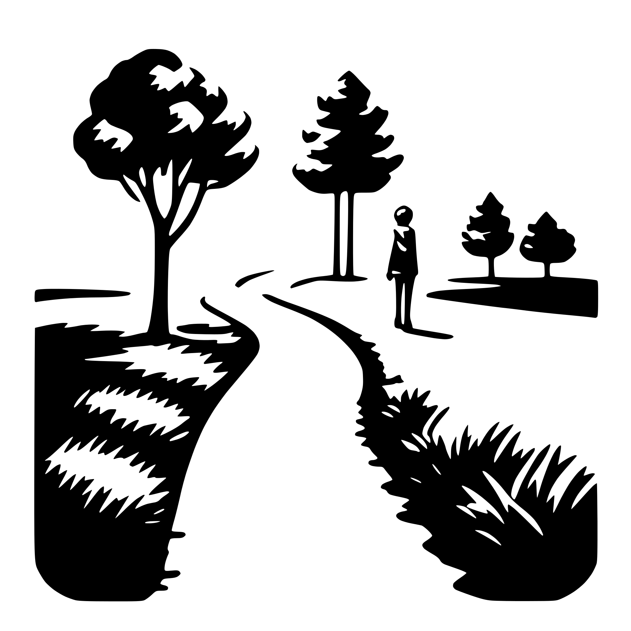 AI-generated SVG of 'nature walk'