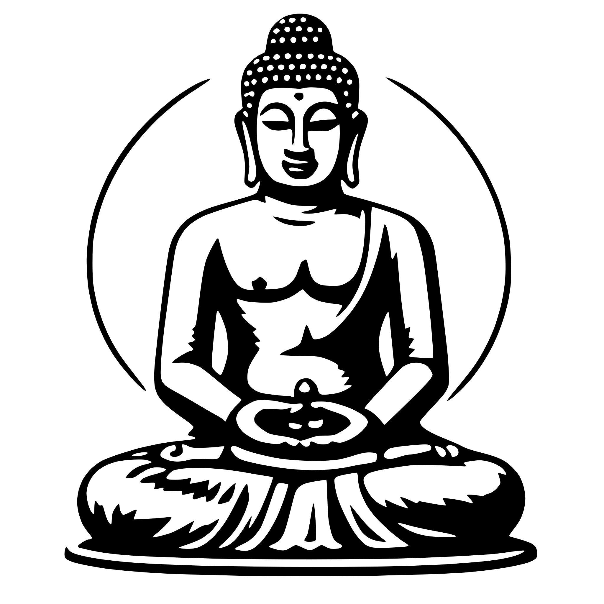 AI-generated SVG of 'buddah'
