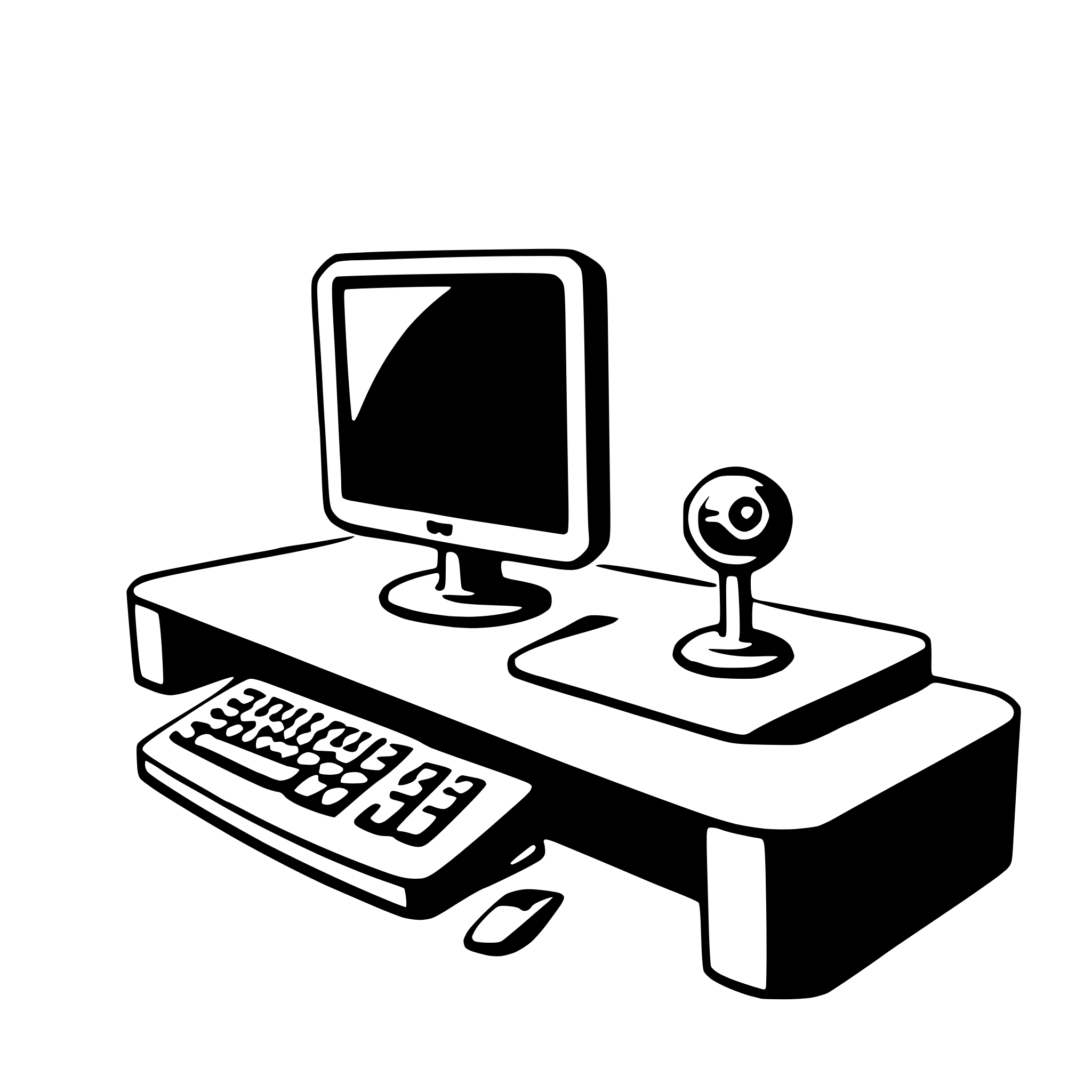 AI-generated SVG of a computer
