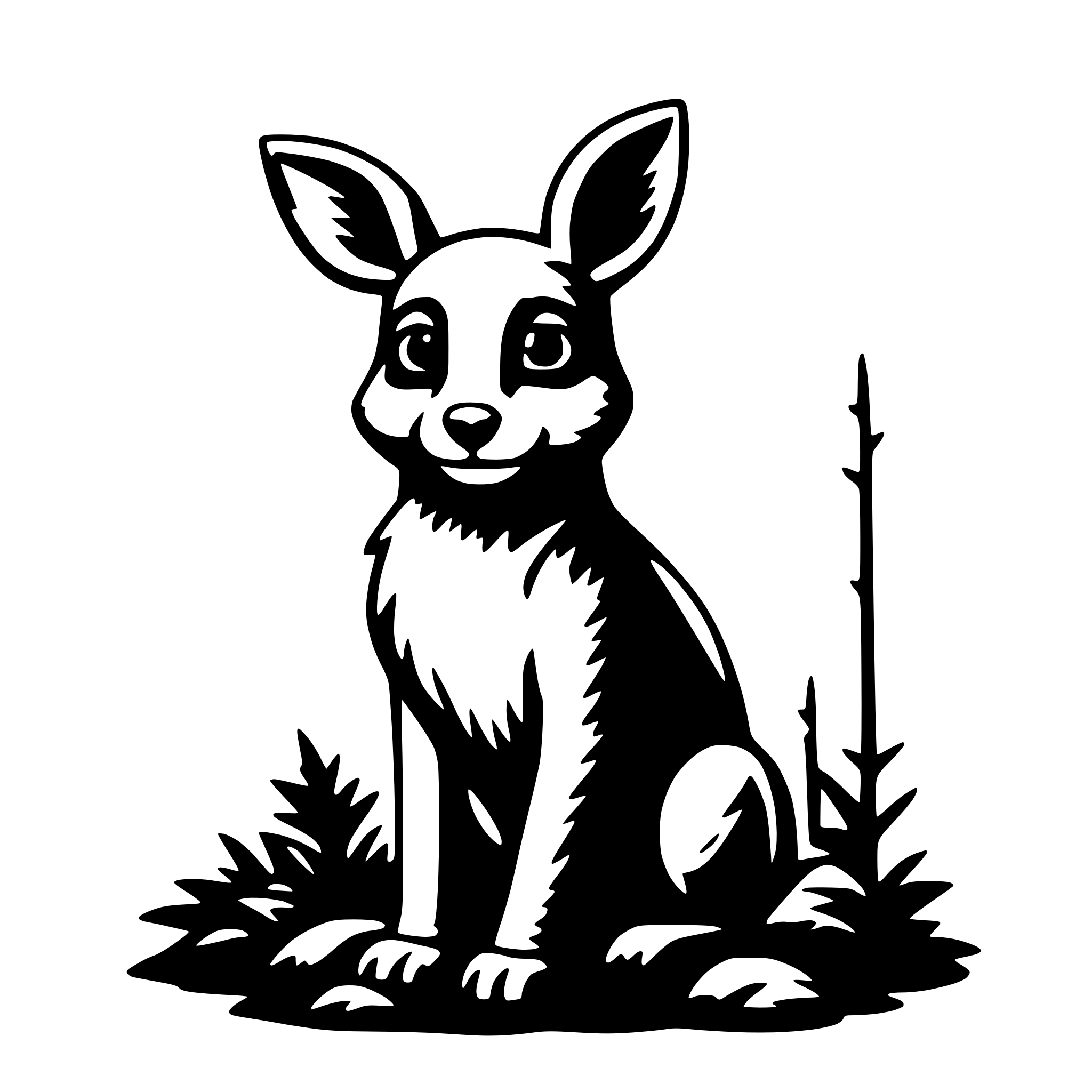 AI-generated SVG of 'woodland creature'
