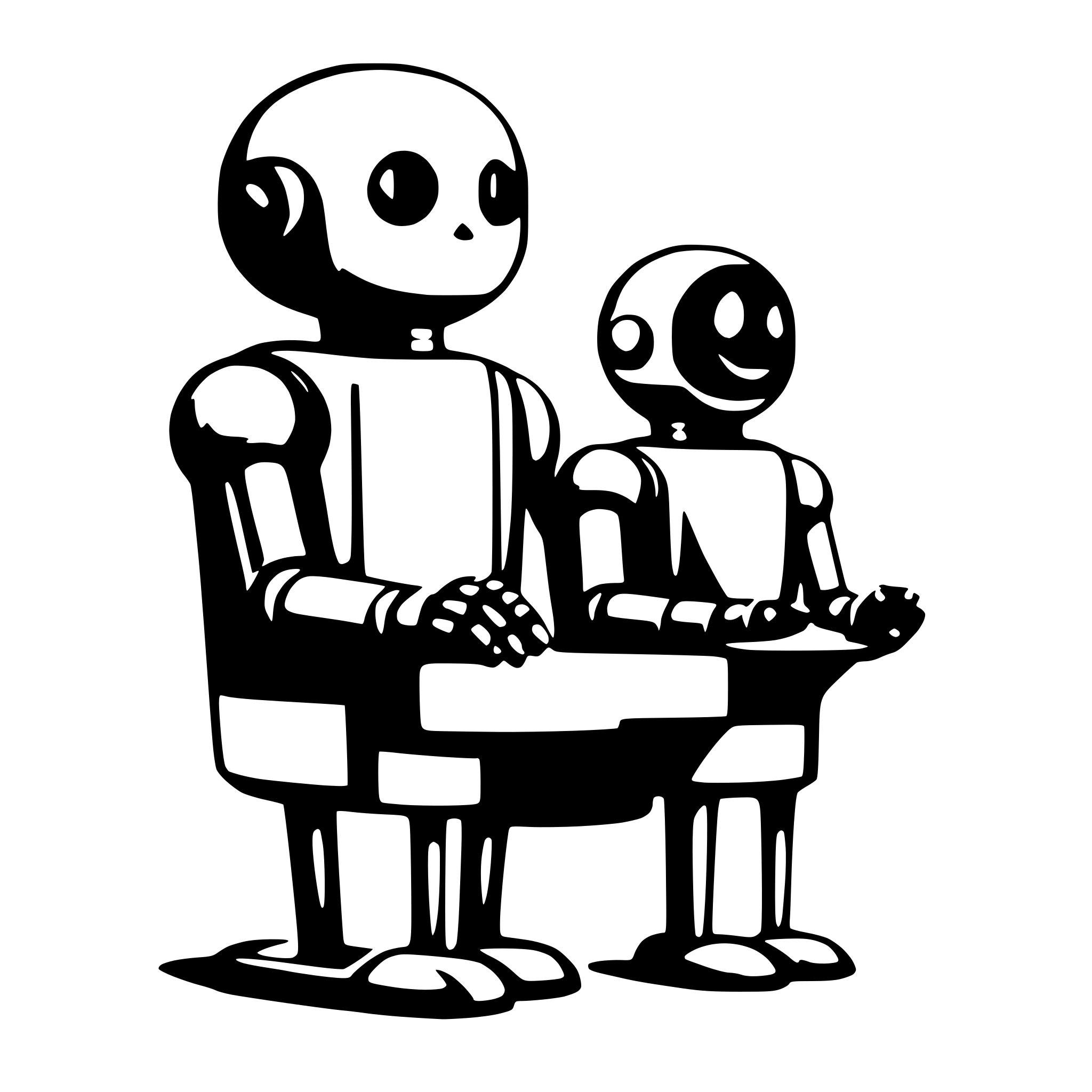 AI-generated SVG of a bot chat