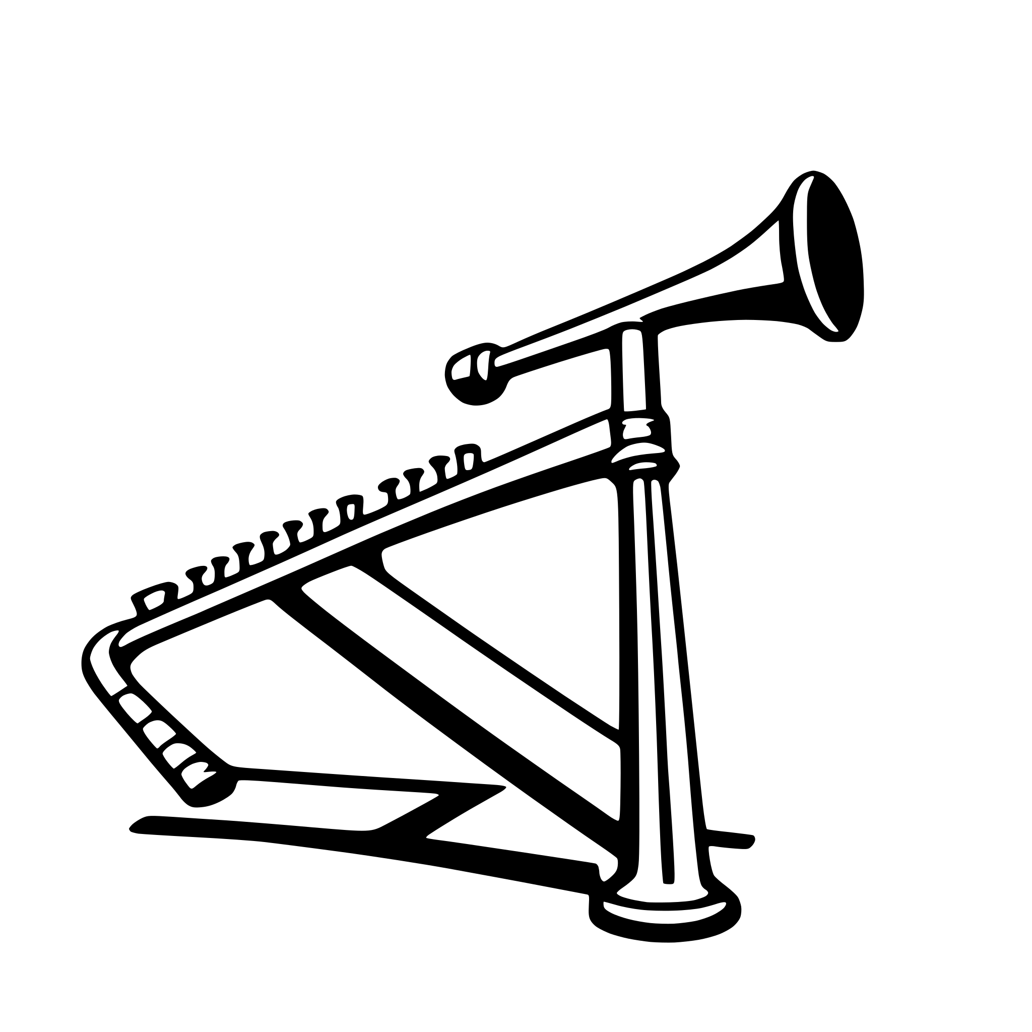 AI-generated SVG of a trombone