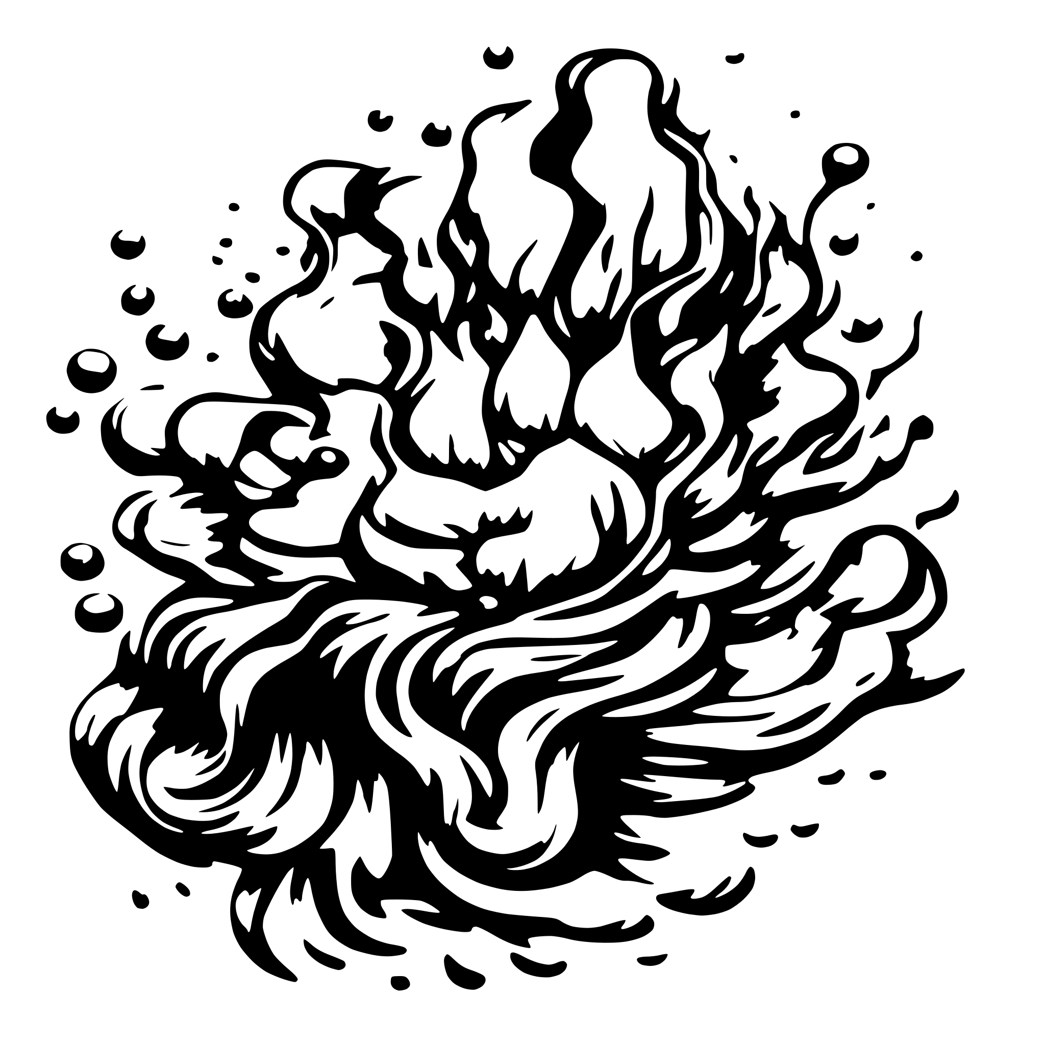 AI-generated SVG of a splash effect