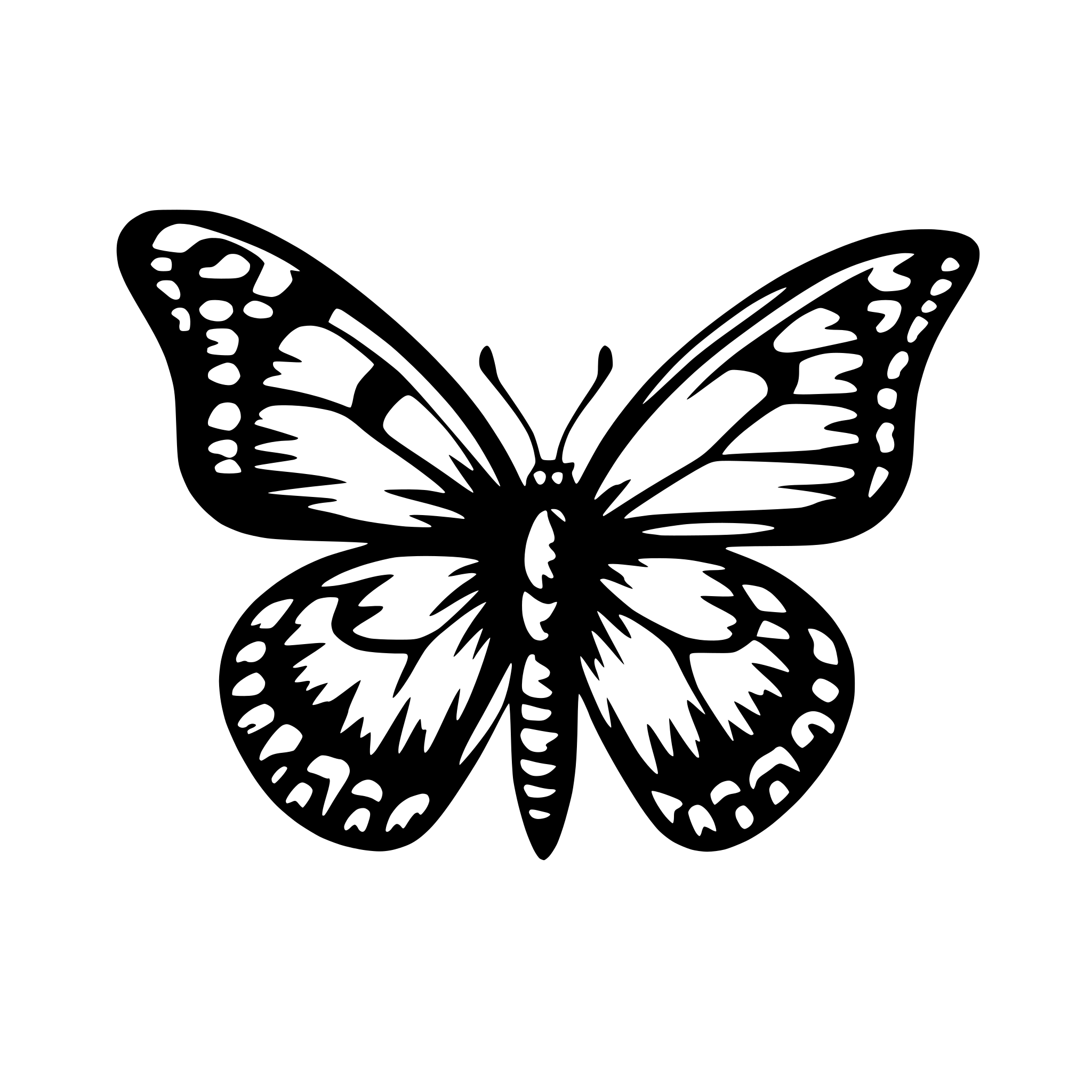 AI-generated SVG of 'a butterfly'