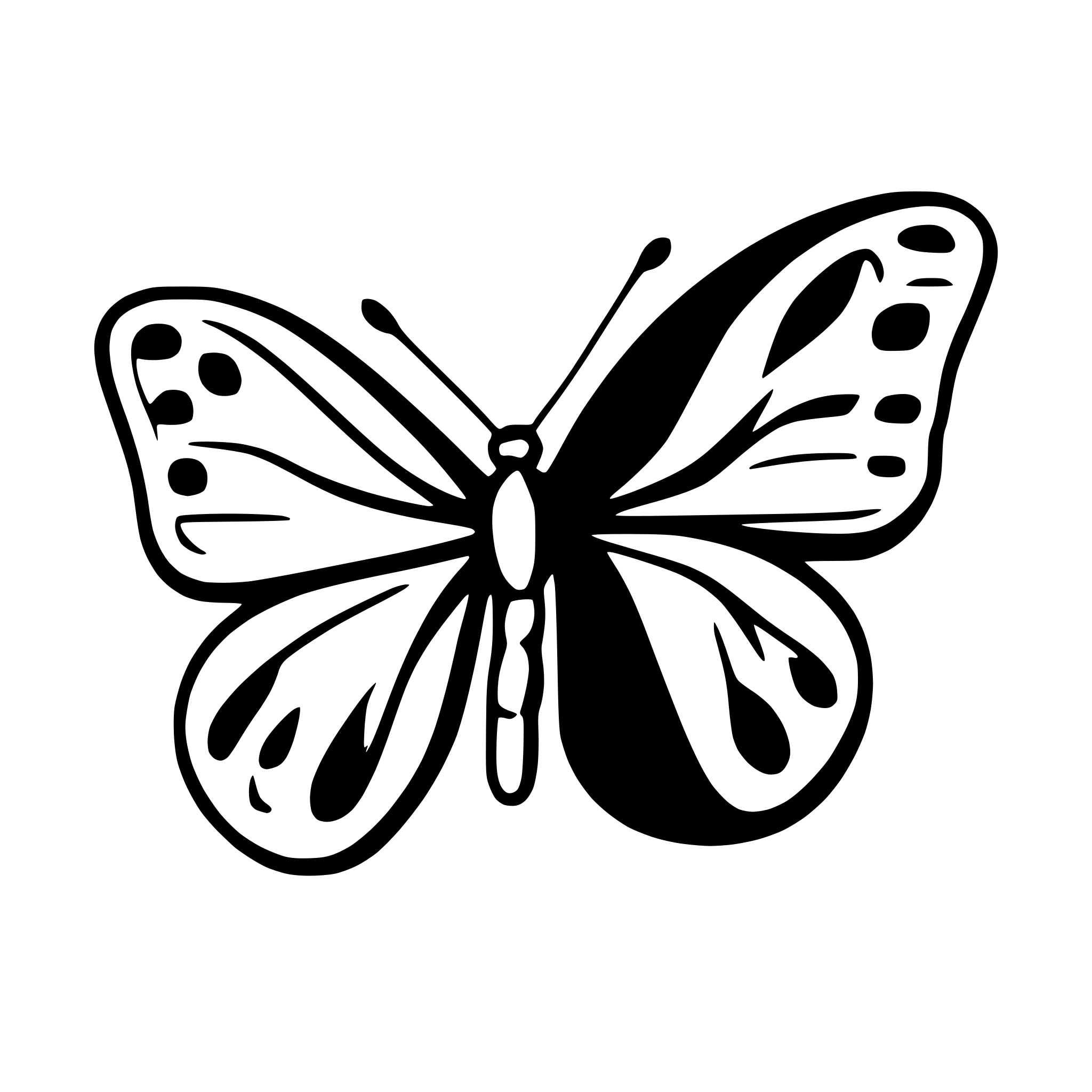 AI-generated SVG of a schmetterling