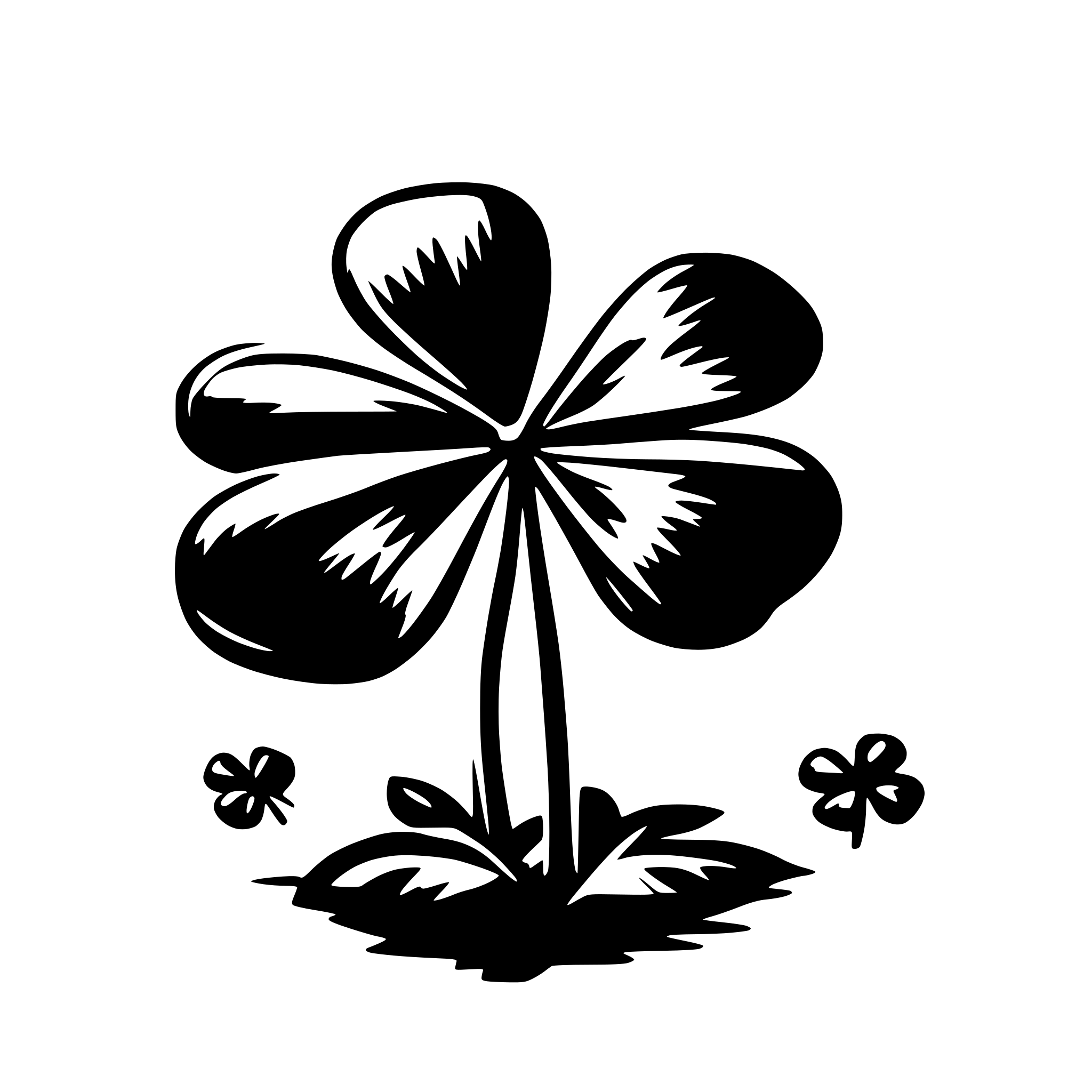 AI-generated SVG of '4 leaf clover'