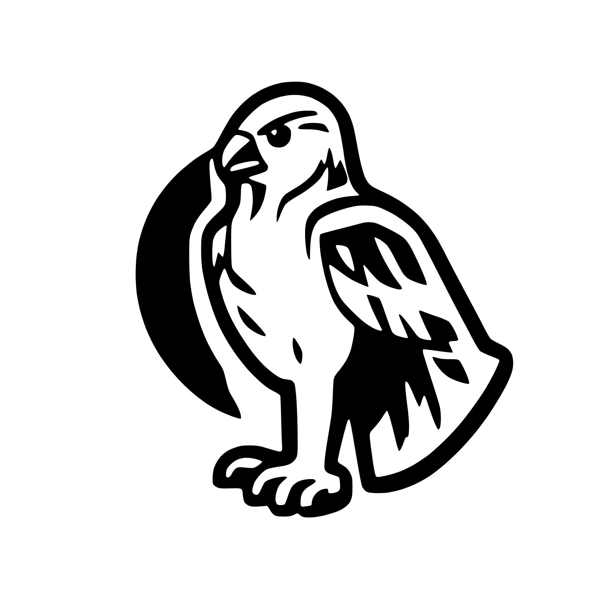 AI-generated SVG of a an Falcon, to be a icon for a websystem