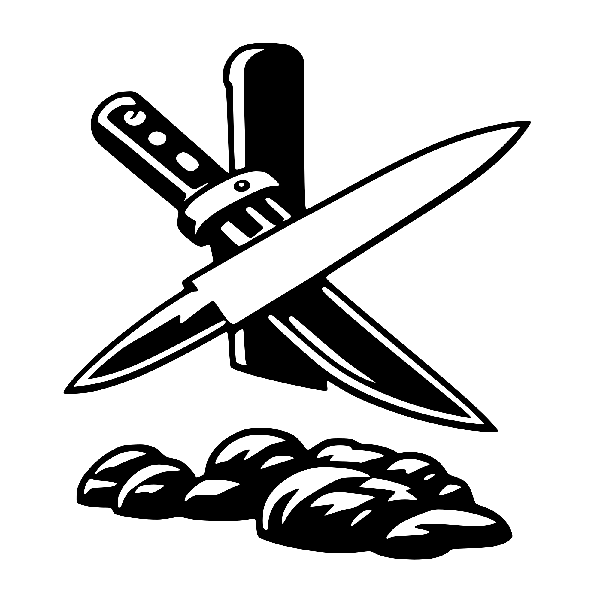 AI-generated SVG of 'kitchen knife'