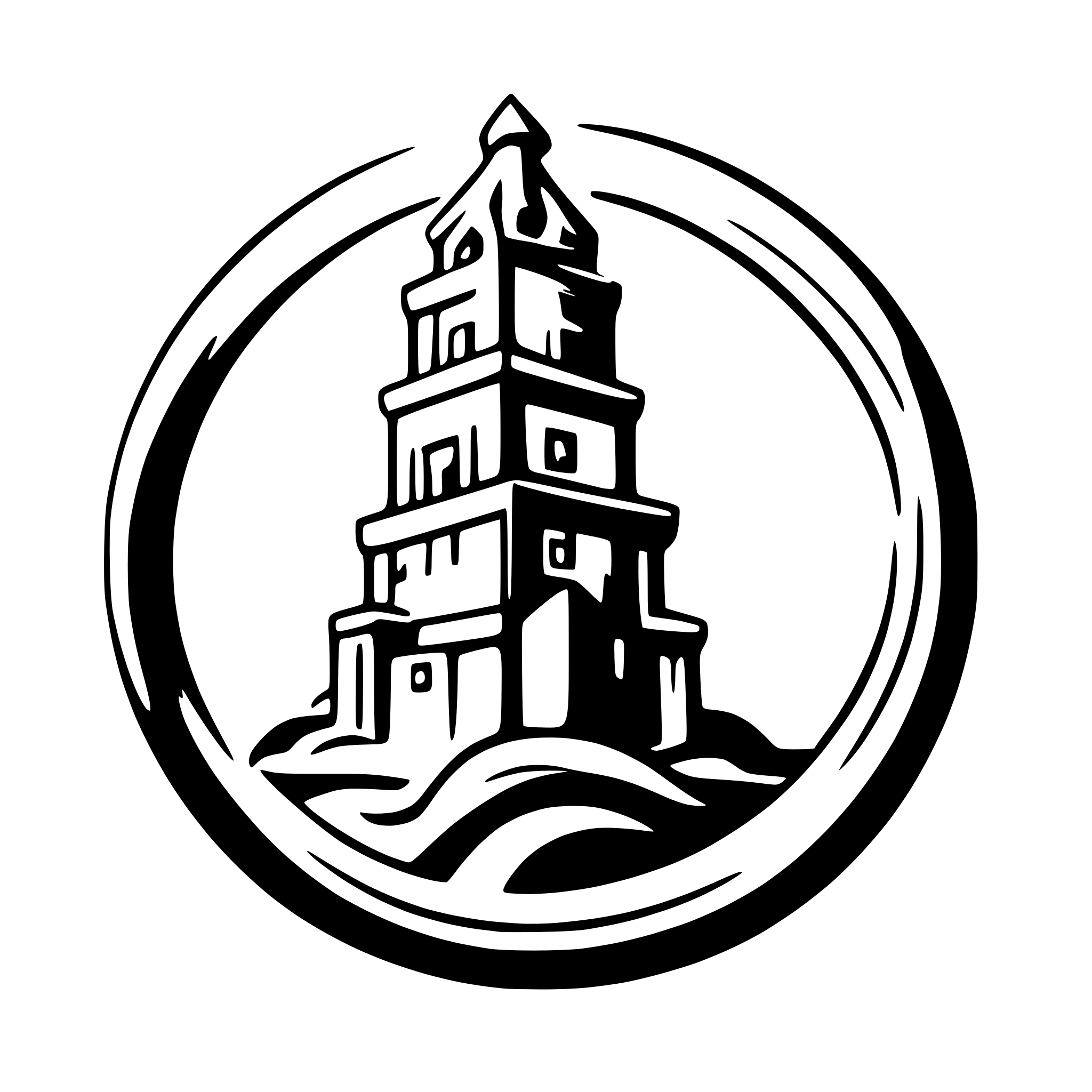 AI-generated SVG of a two tower fortress