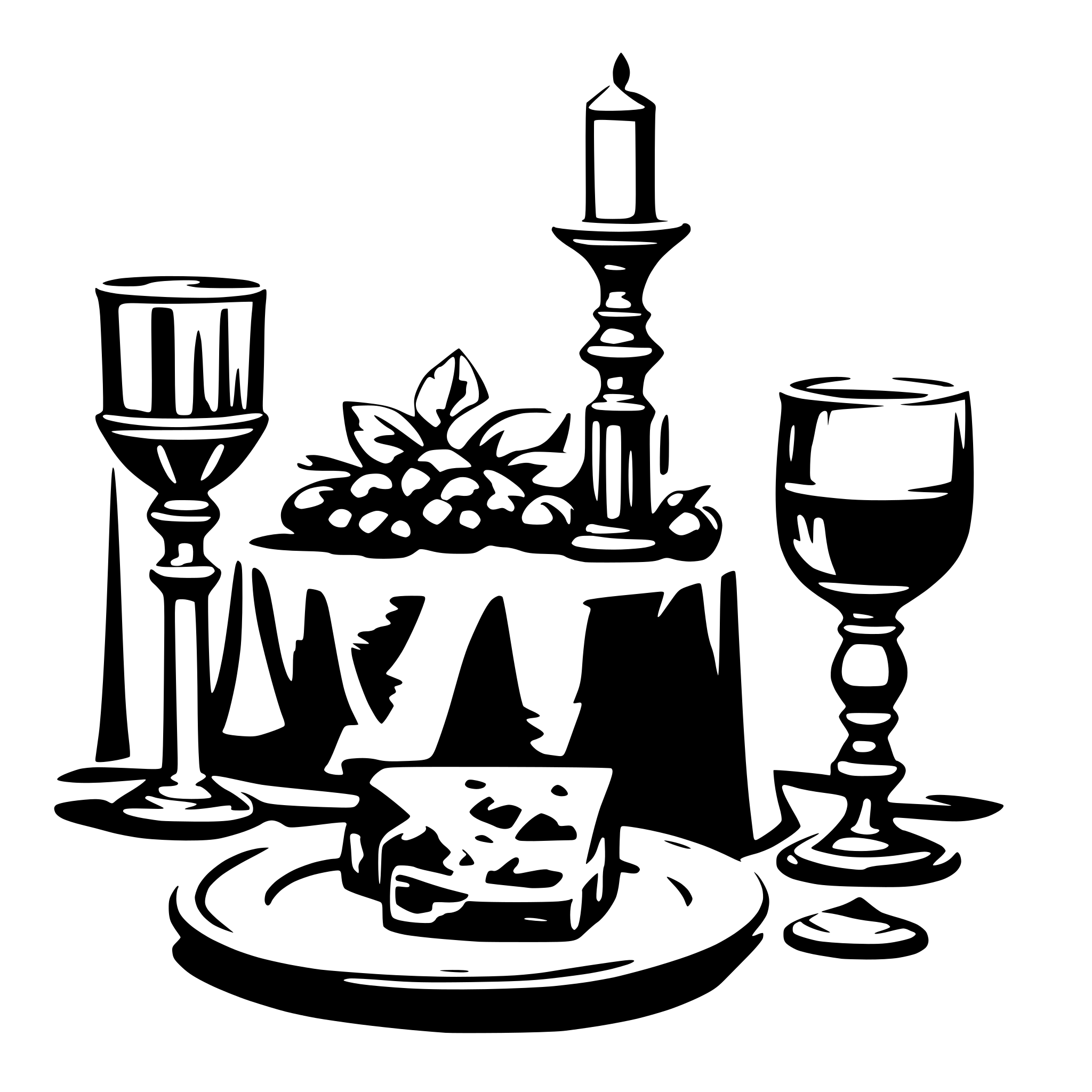 AI-generated SVG of 'last dinner of Leonardo'