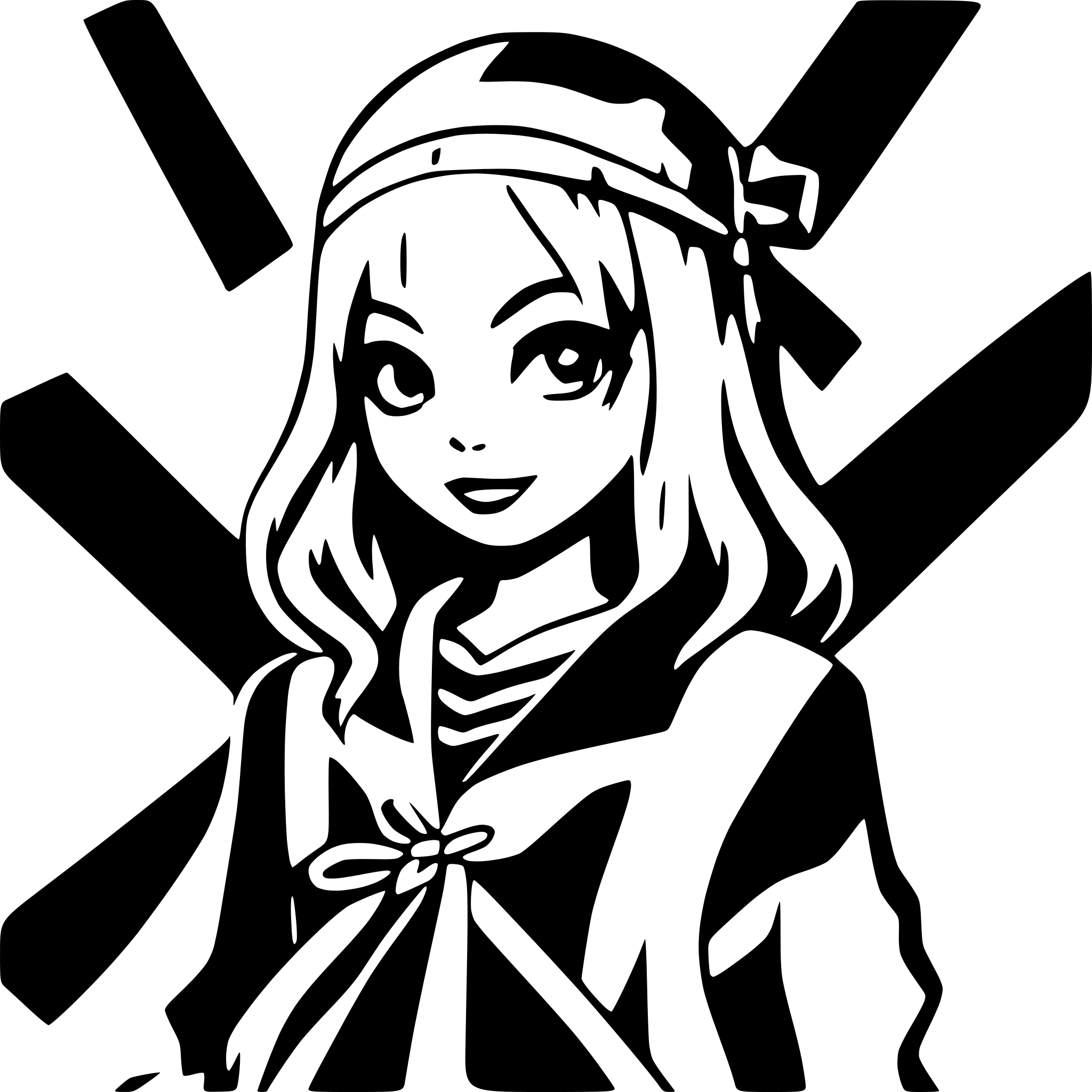 AI-generated SVG of a pirate
