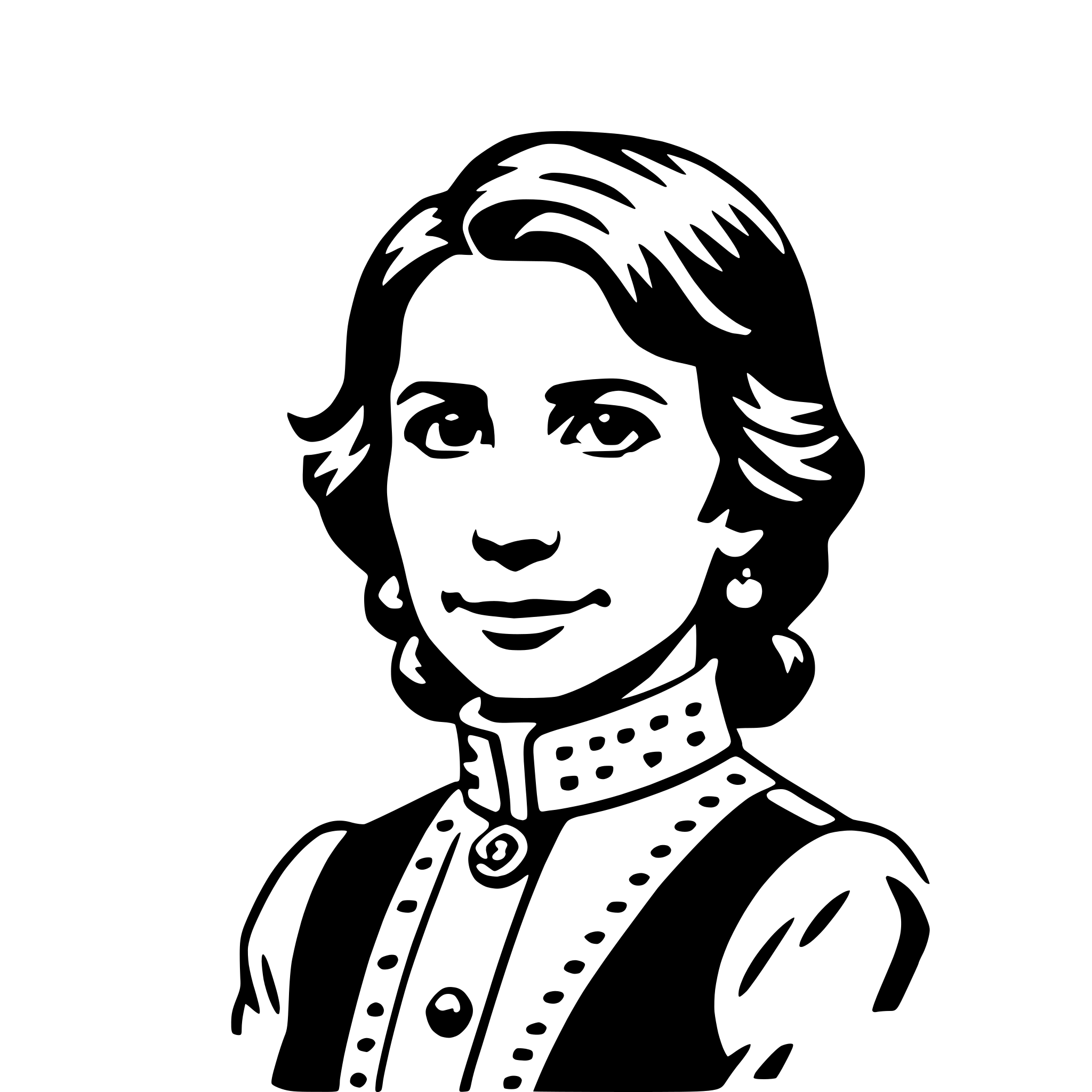 AI-generated SVG of 'clara barton'