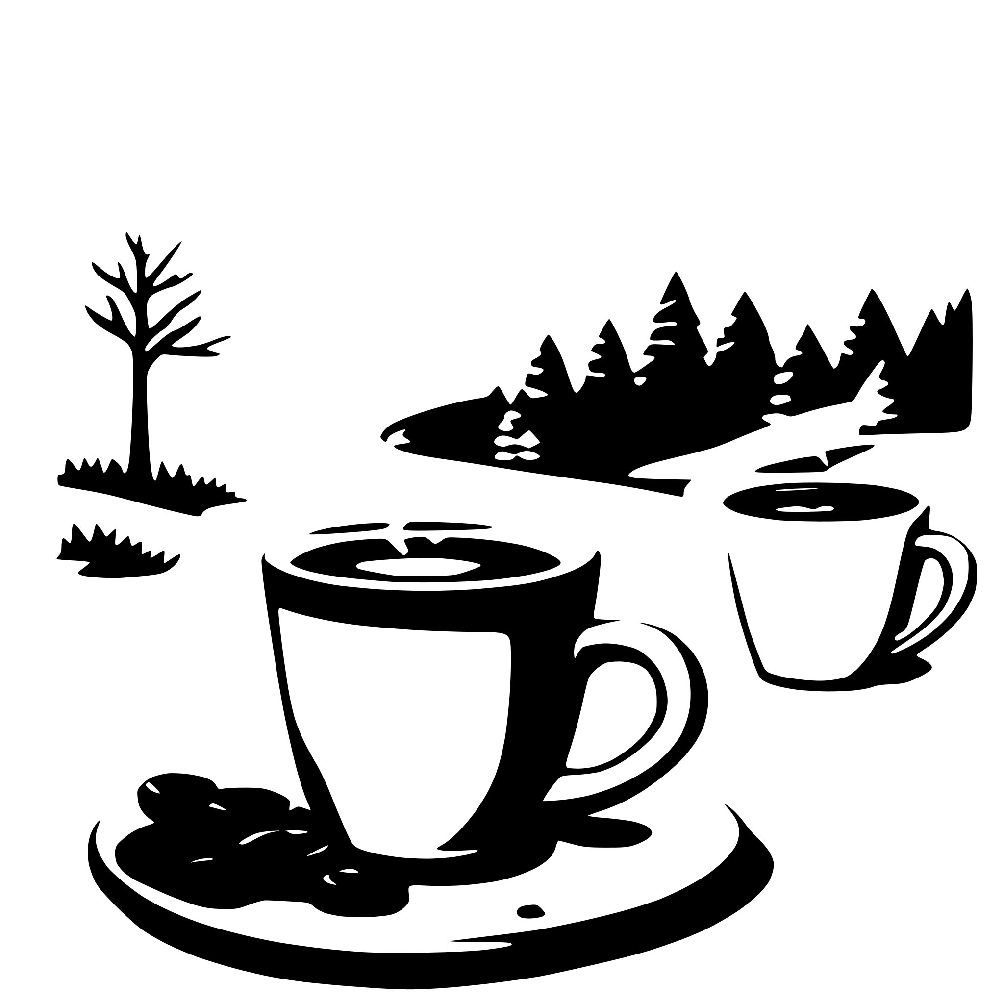 AI-generated SVG of a coffee winter