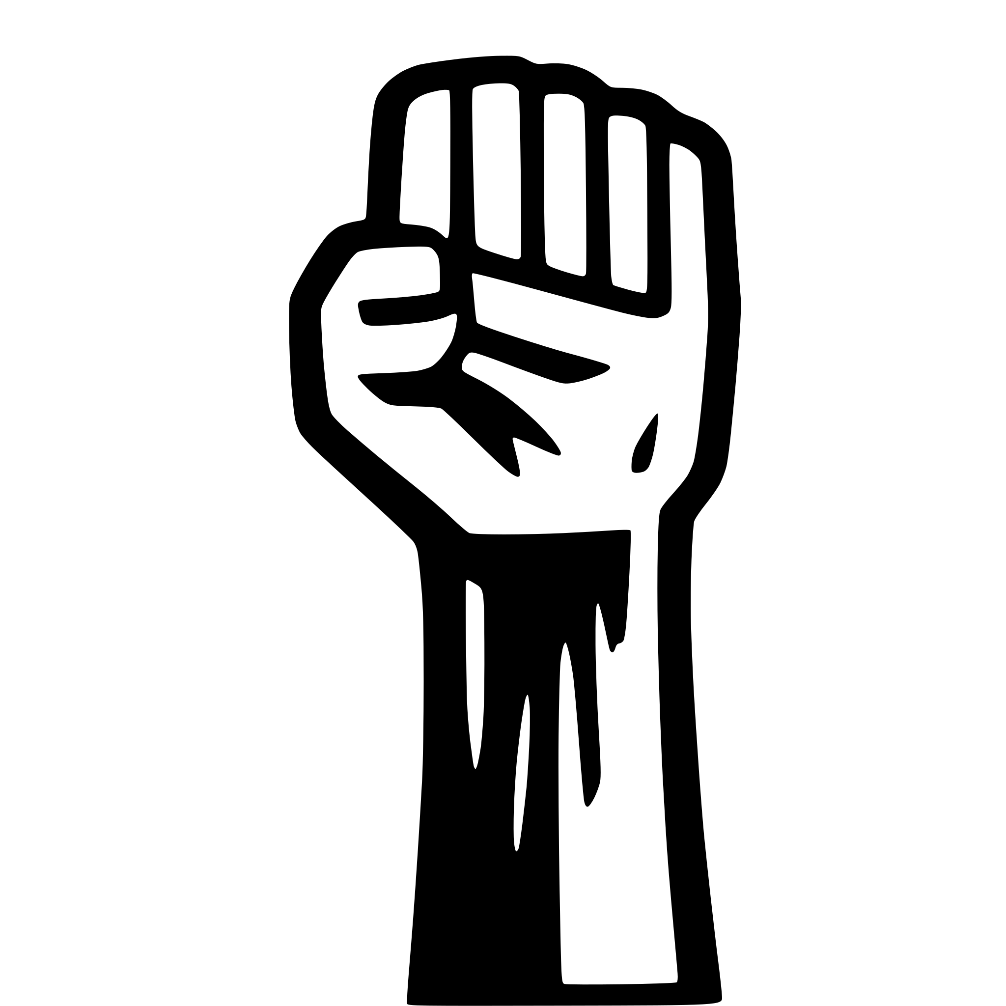 AI-generated SVG of 'raised fist icon'