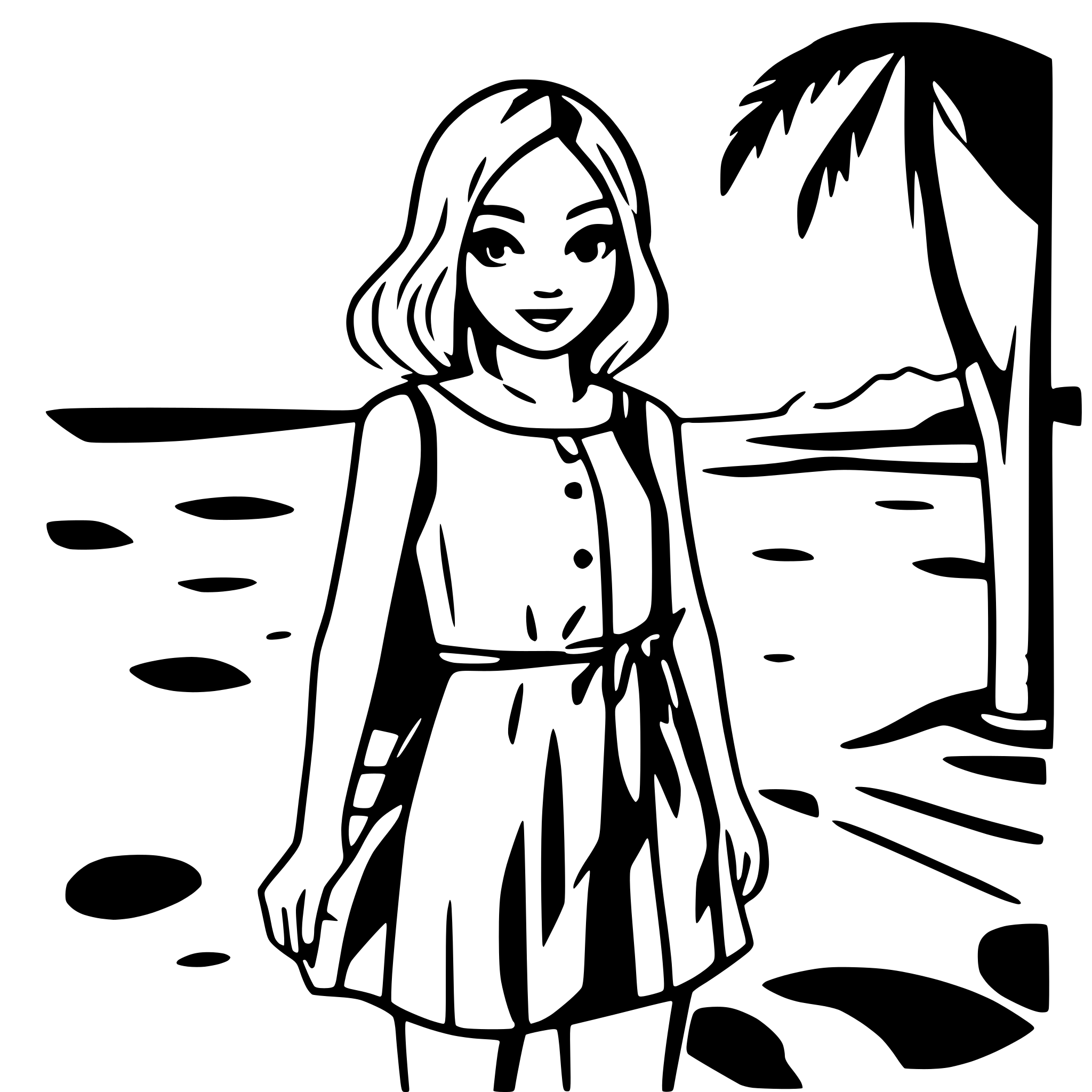 AI-generated SVG of a beach
