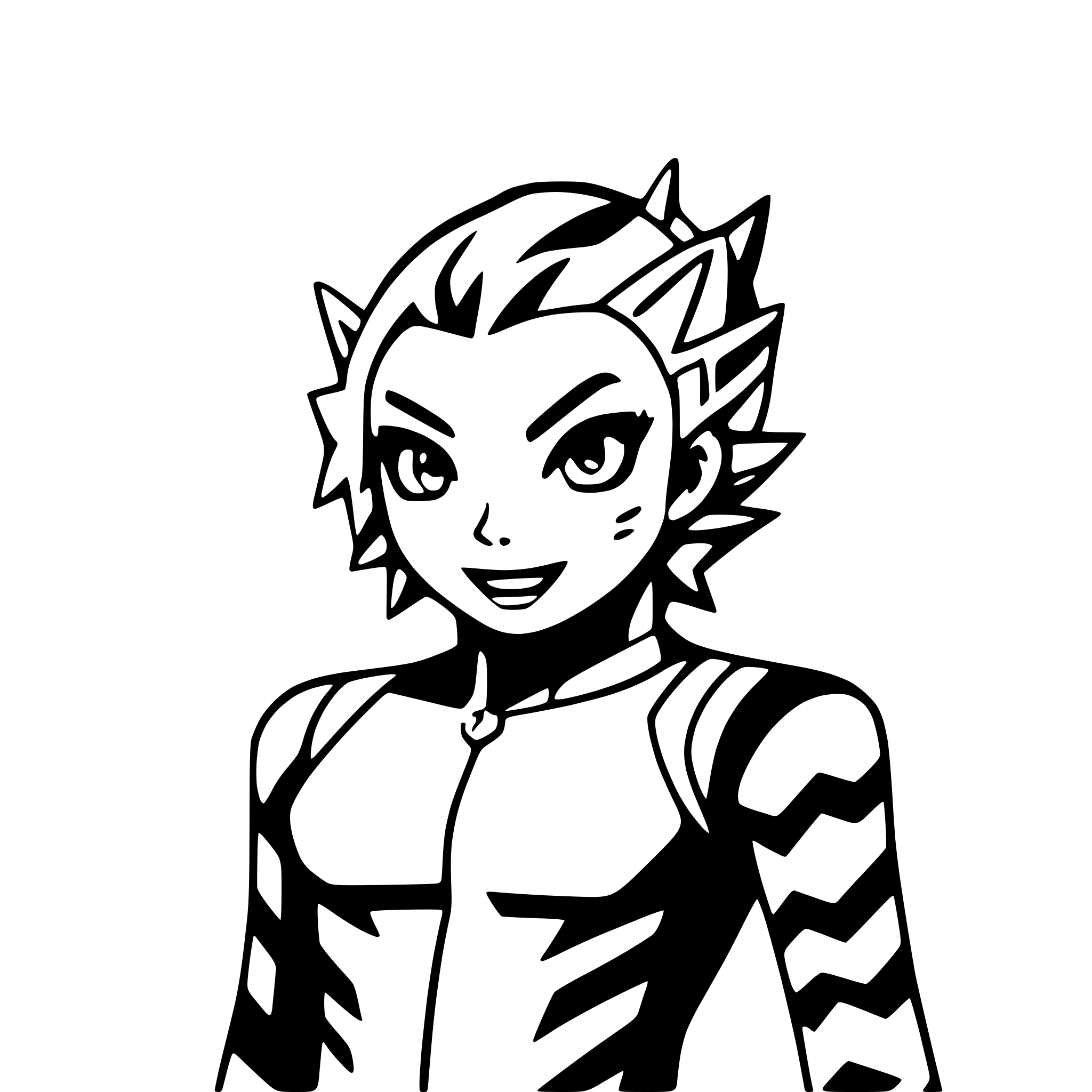 AI-generated SVG of 'tiger with lightning bolts'