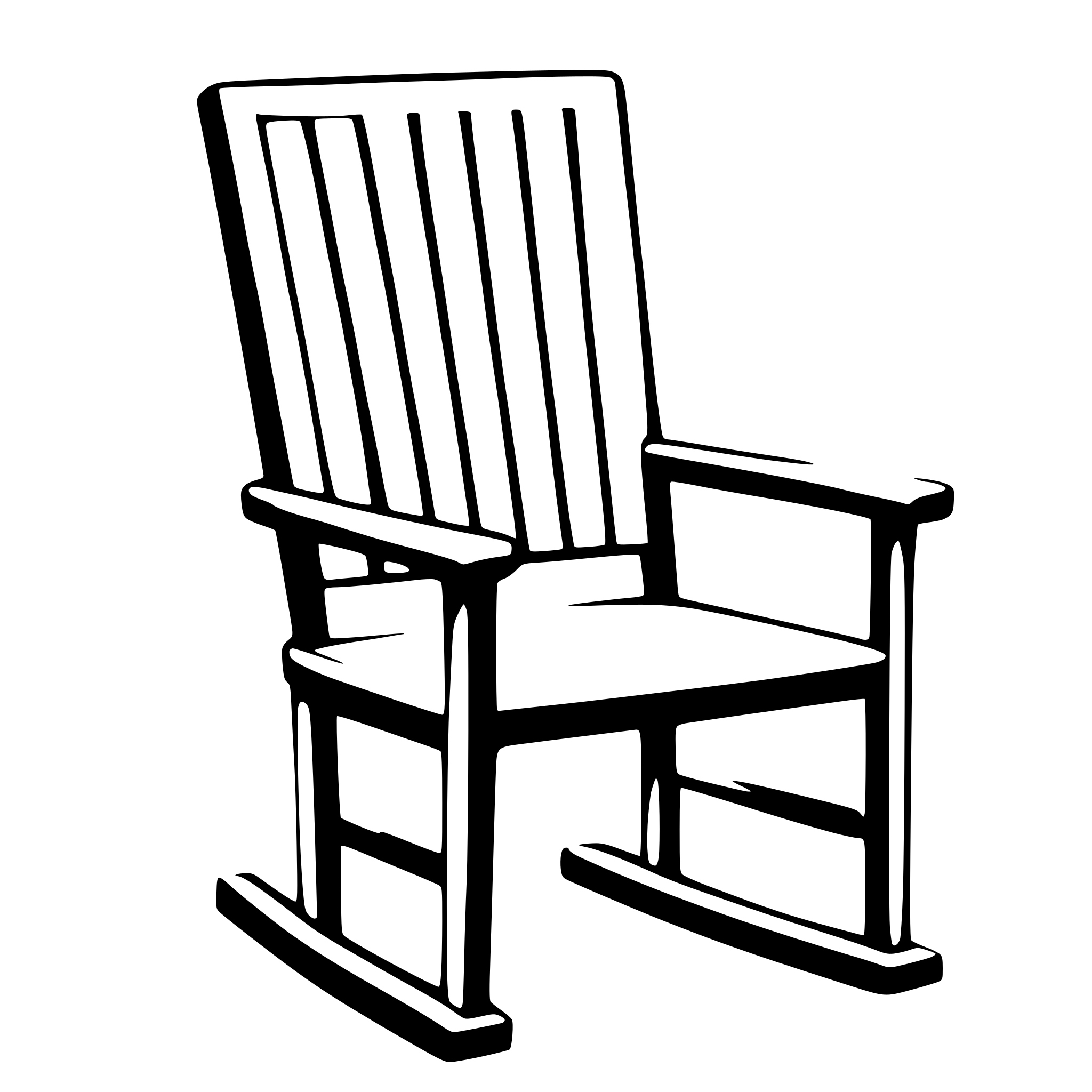 AI-generated SVG of 'a loose chair'