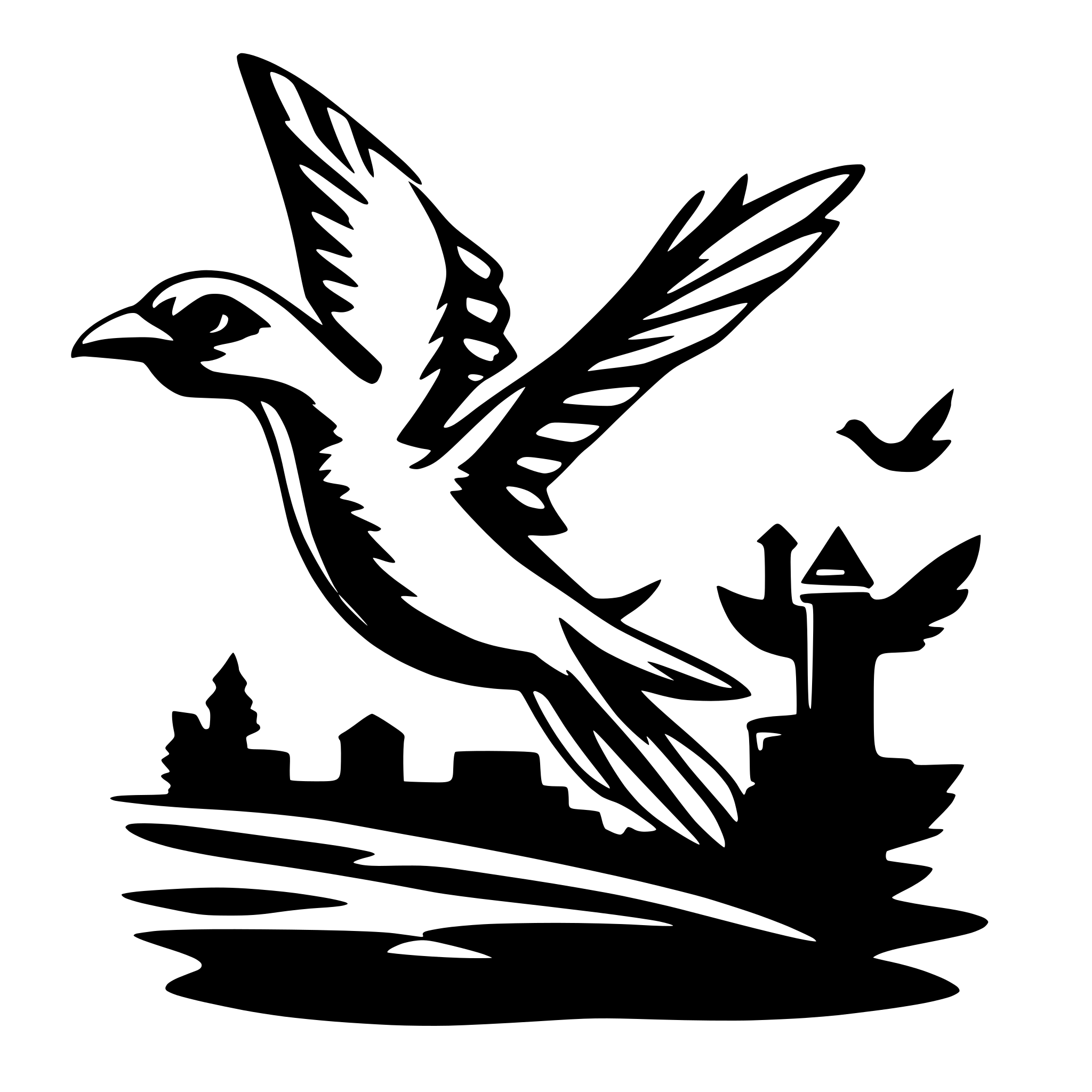 AI-generated SVG of a create flying bird bundle svg